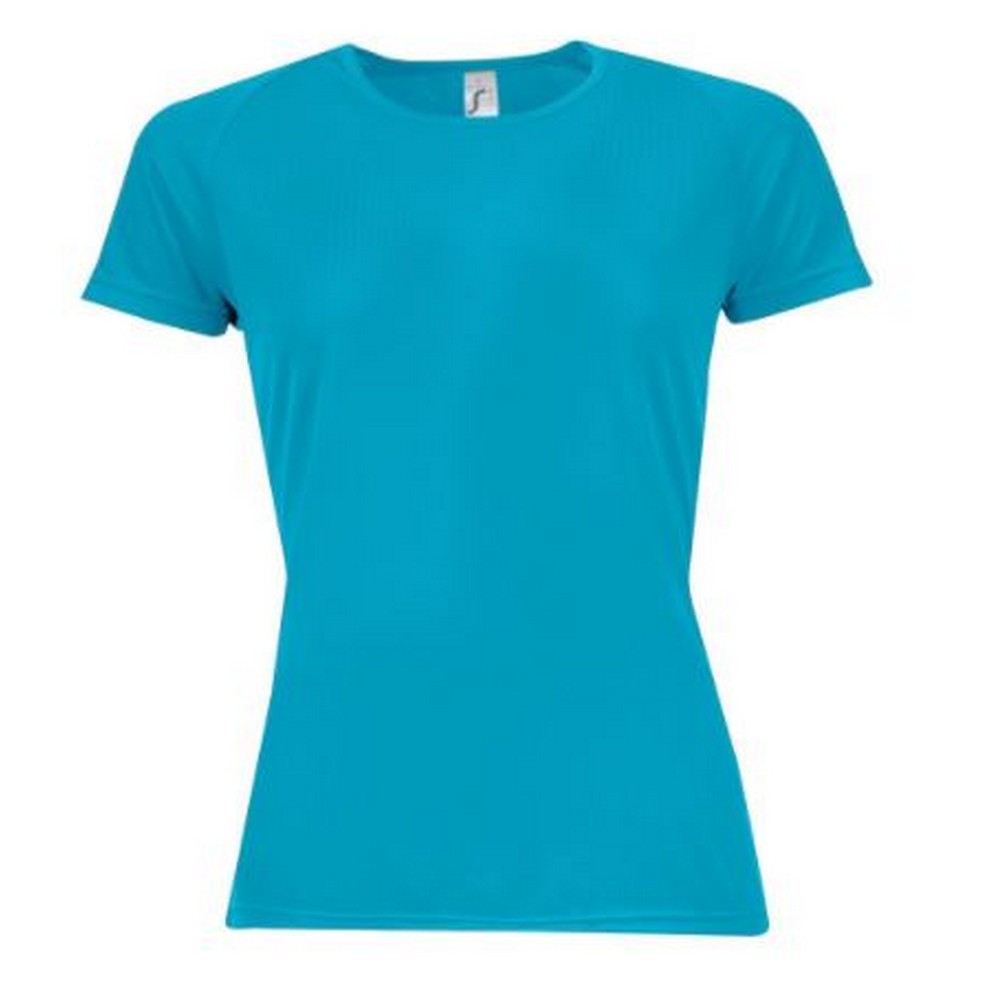 Thumbnail - SOLS Womens/Ladies Sporty Short Sleeve T-Shirt (Aqua)