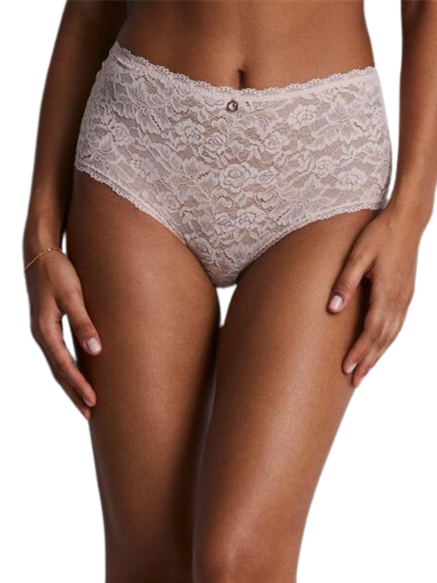 Aubade Womens Rosessence Care High Waisted Brief - Pink Polyamide - Size Small