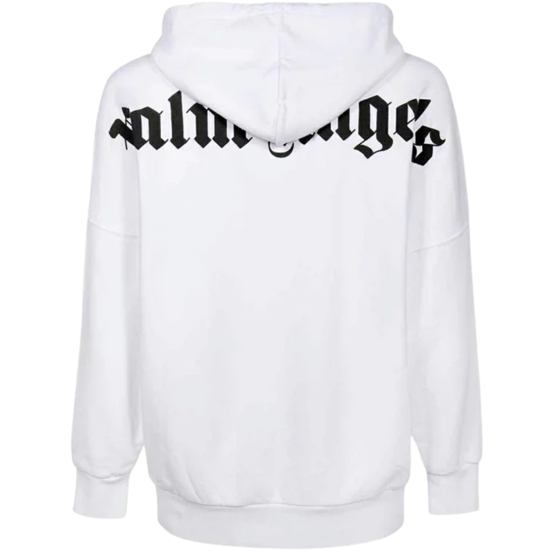 Classic Logo White Oversized Hoodie 2