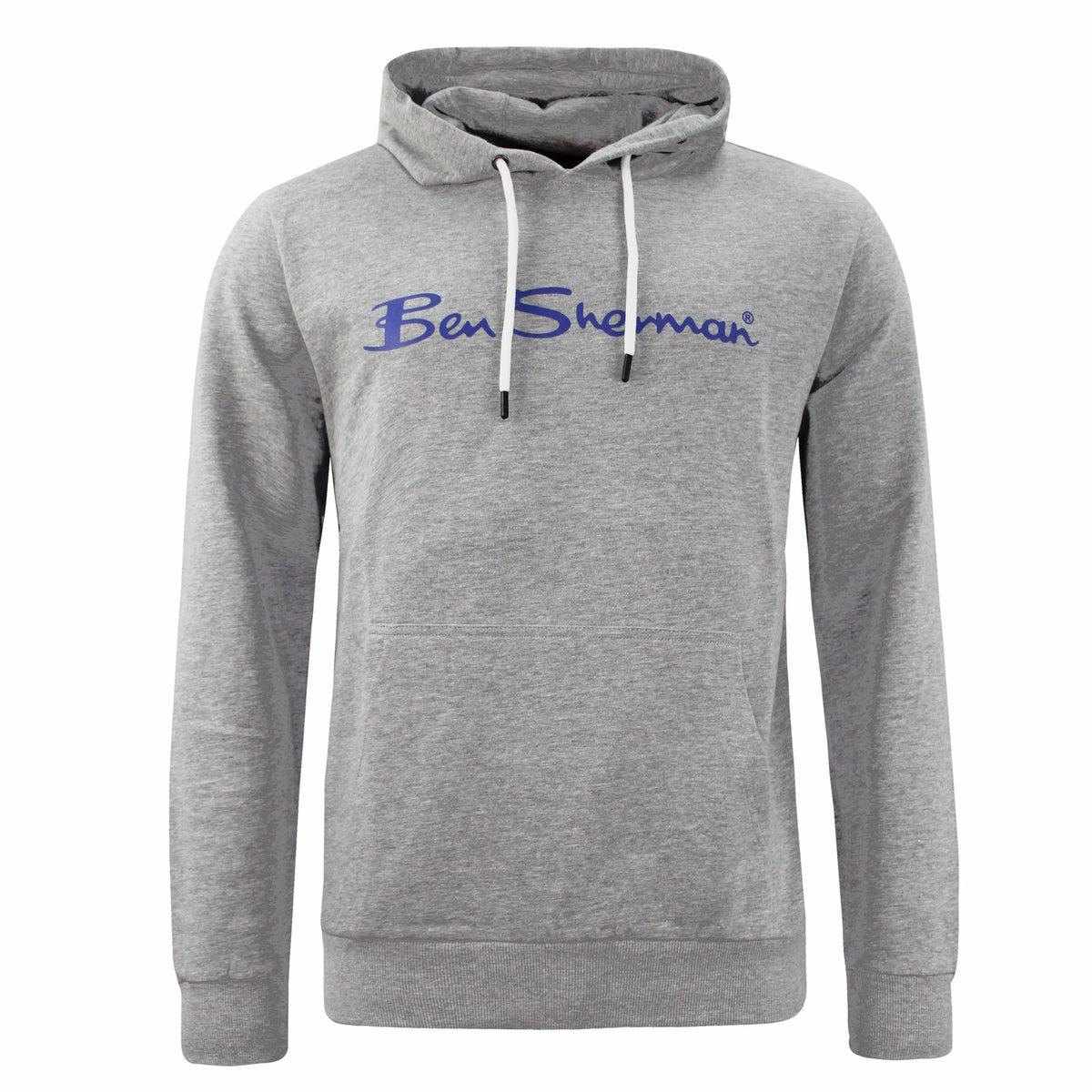Thumbnail - Ben Sherman Herren Big Logo Sweatshirt Hoody Verschiedene Farben 5059508418270