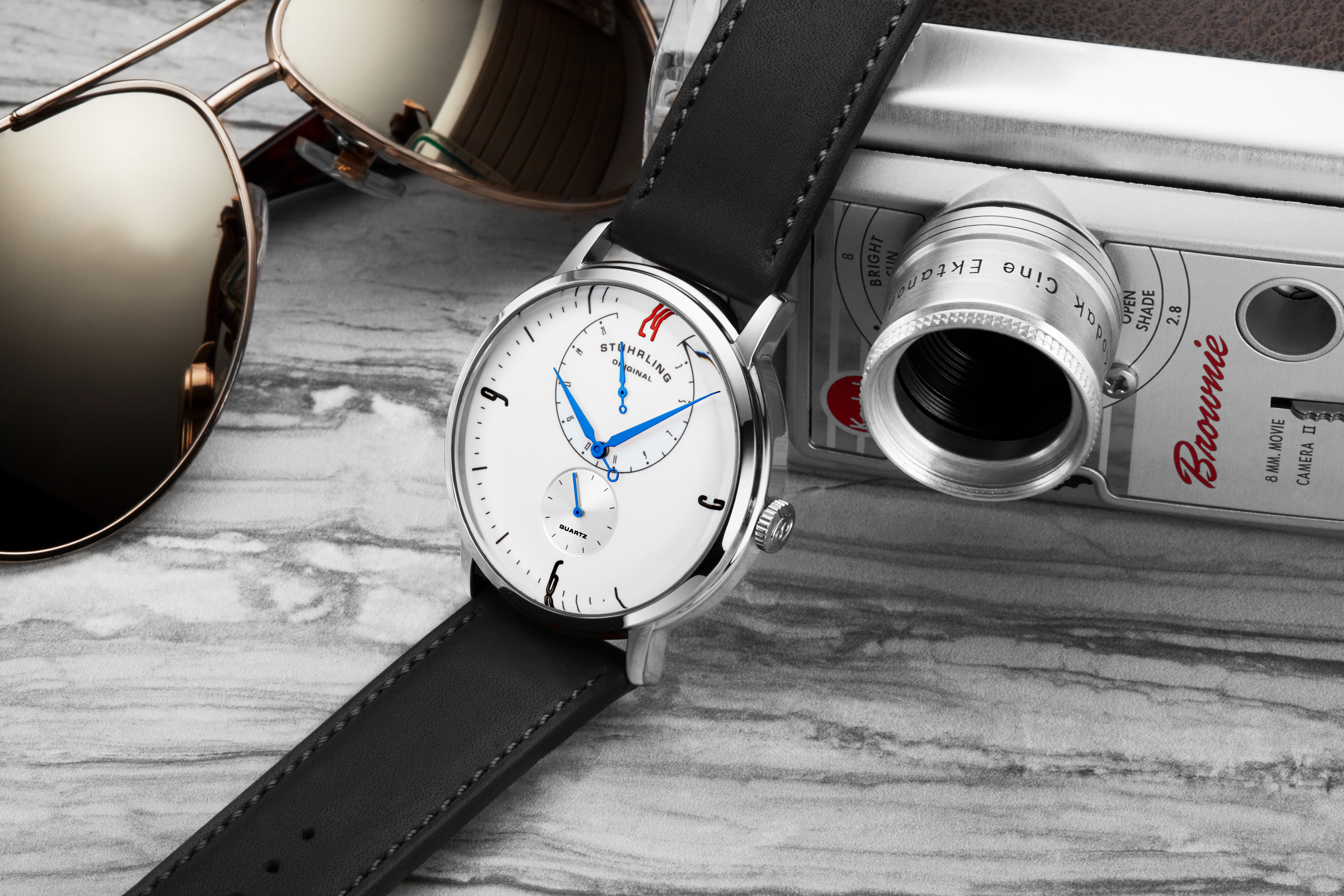Stührling Cabaletta 3969 Quartz 42mm Classic analoga klockor herr – bild 2