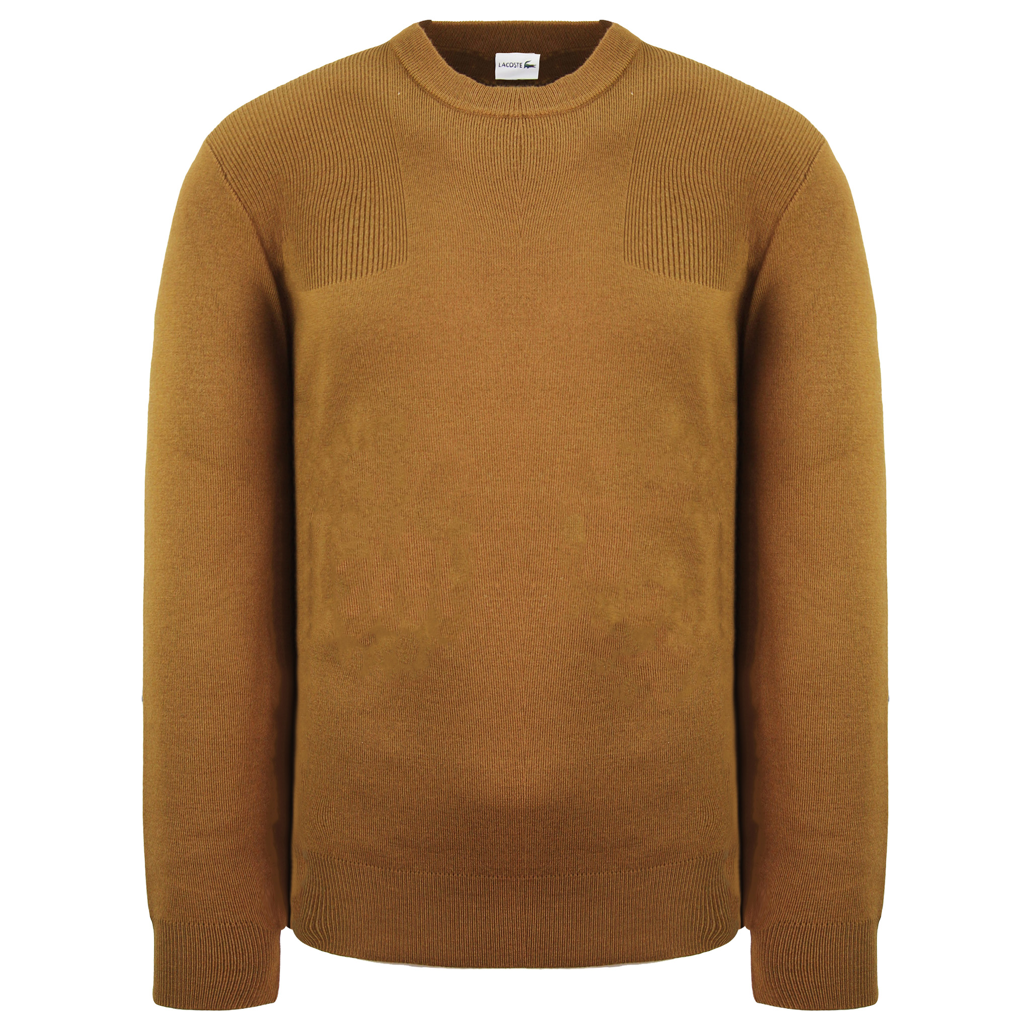 Thumbnail - Lacoste Plain Mens Brauner Pullover