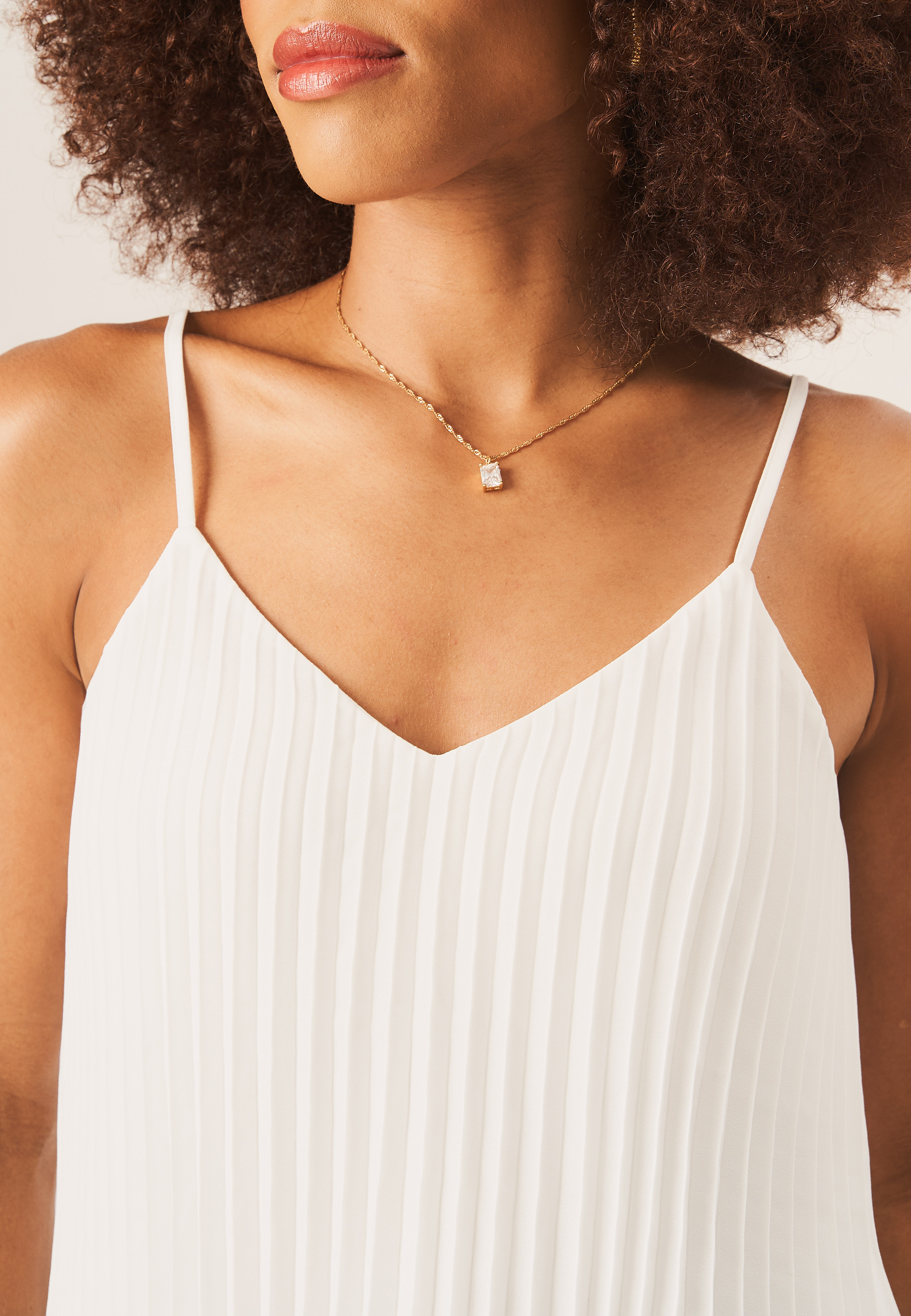 Gini London Cami topp med plisserade band dam – bild 2
