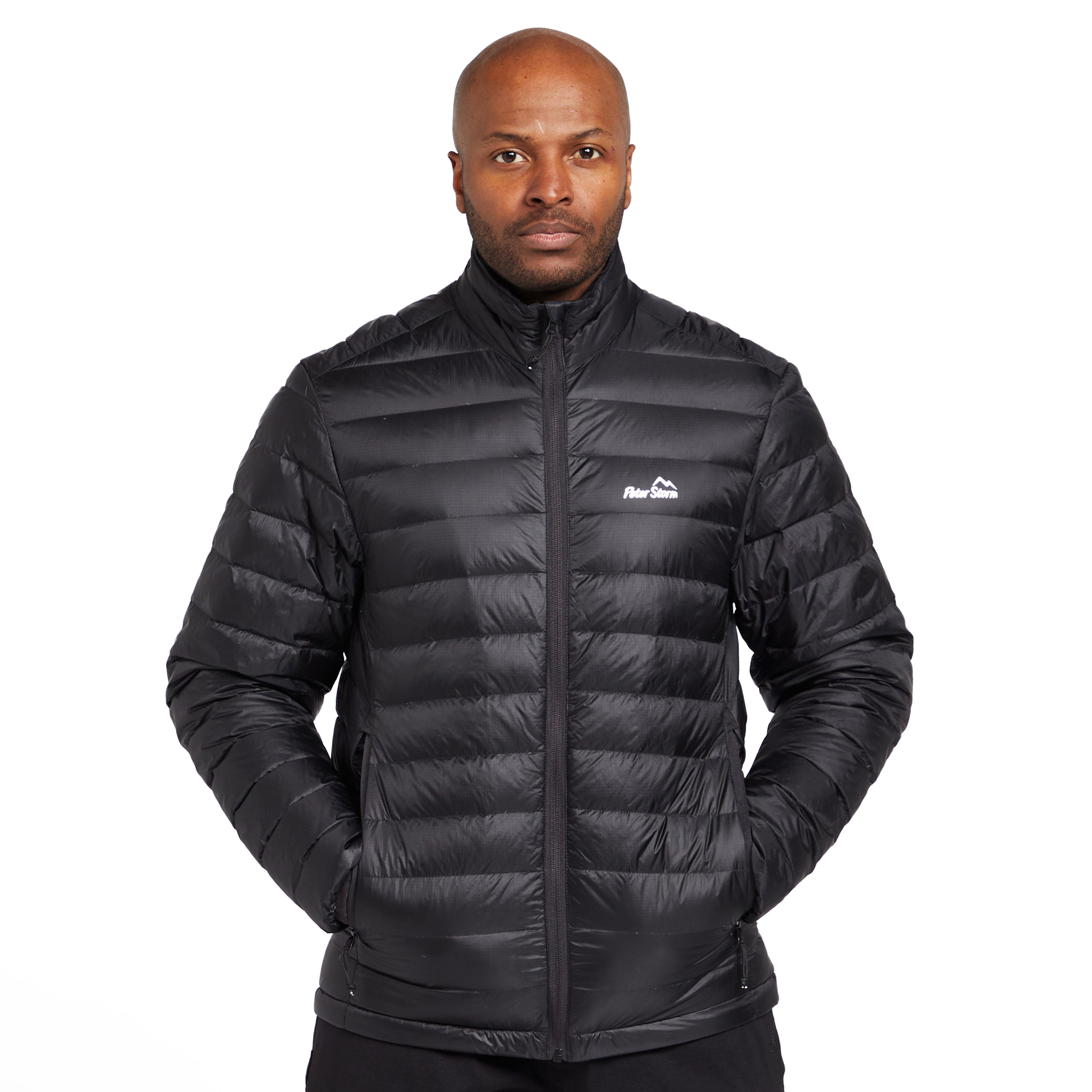 Peter Storm Mens Loch Down Water Repellent & Insulated Jacket, Lightweight & Packable - Black - Size 2XL