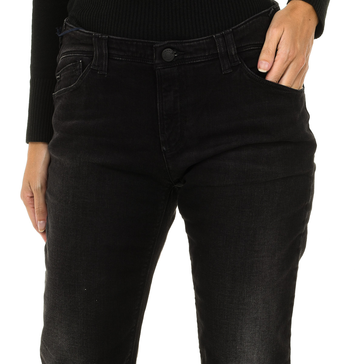 Armani Jeansbyxor med lång sliten effekt 6X5J28-5D08Z kvinna dam – bild 2
