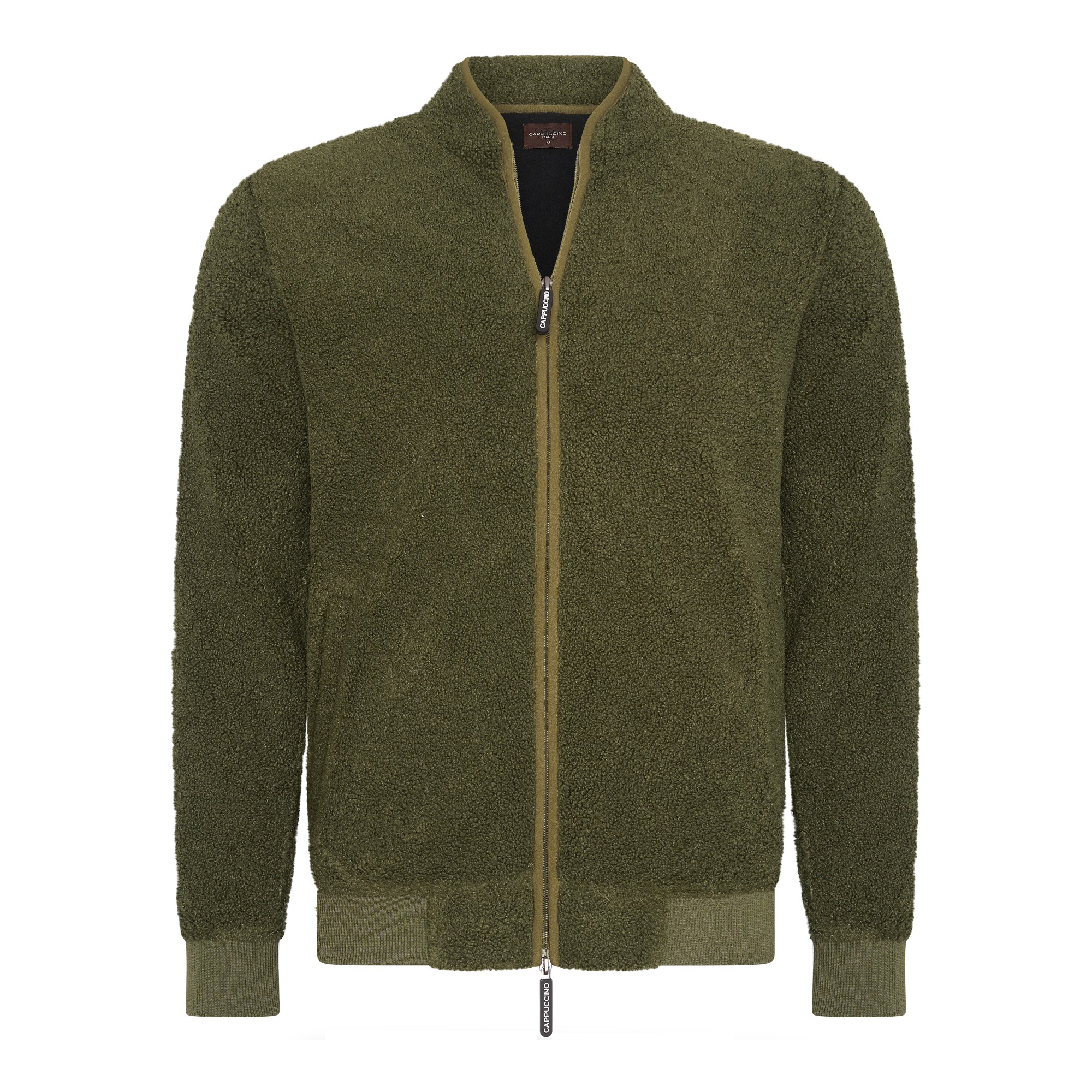 Cappuccino Italia Tröjor Sherpa Fleece Cardigan herr – bild 2
