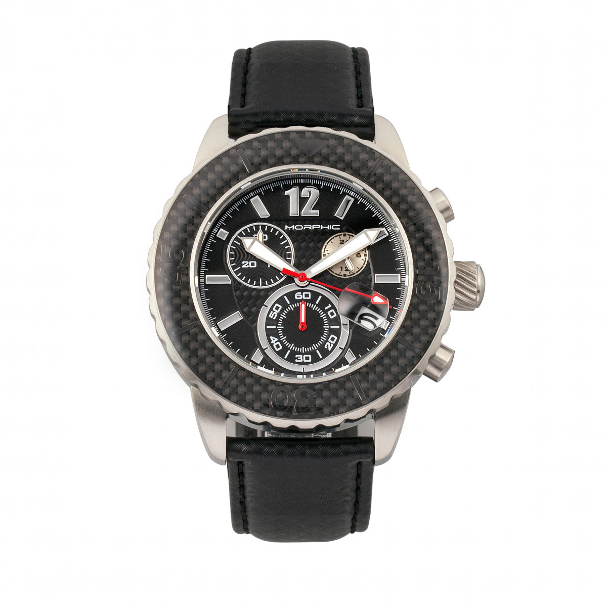 Thumbnail - Morphic M51 Serie Chronograph Lederarmbanduhr mit Datum