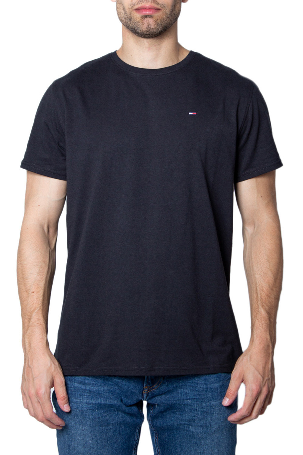 Thumbnail - Tommy Hilfiger Herren T-Shirt in Schwarz