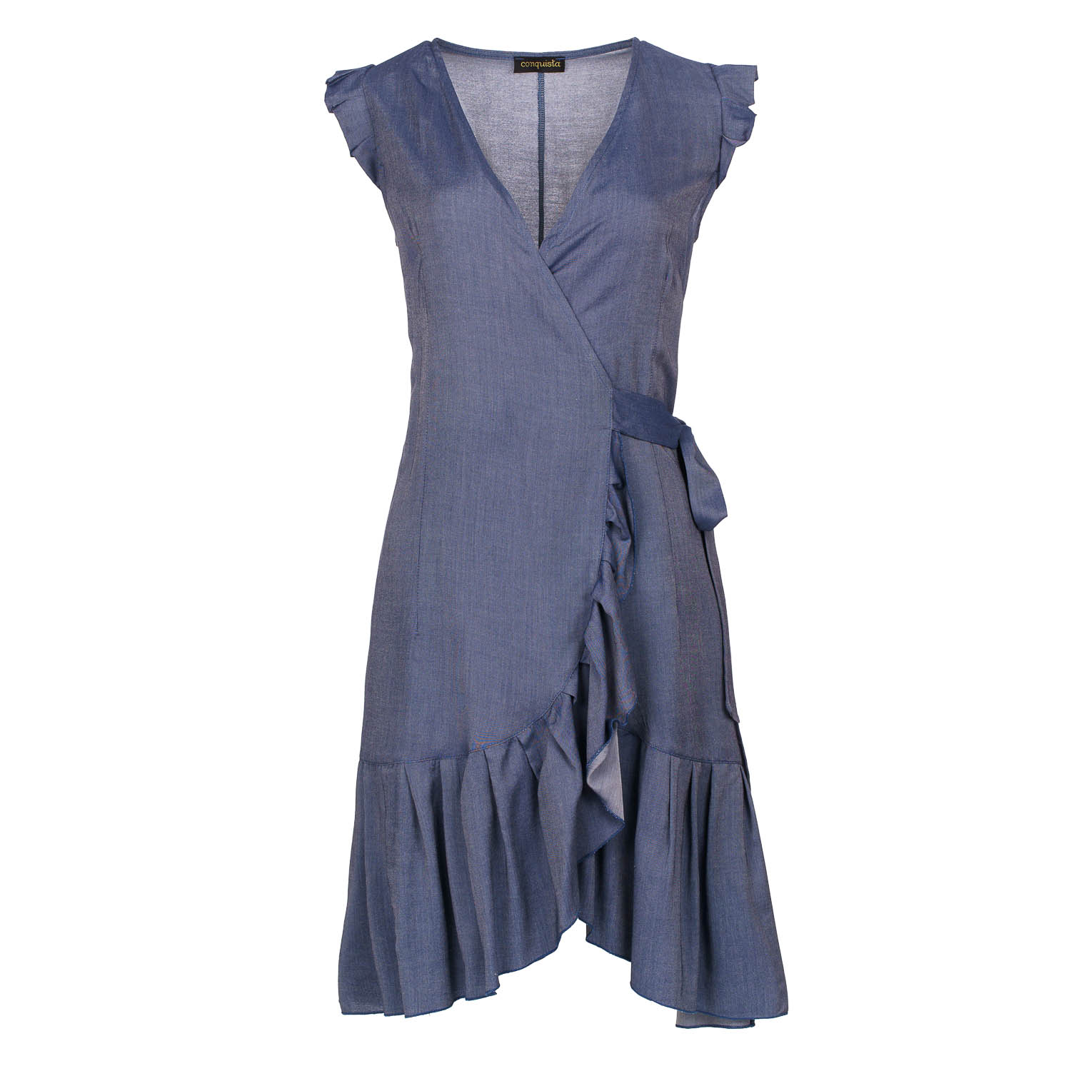 Conquista Denim Stil Wrap Klänning dam – bild 2