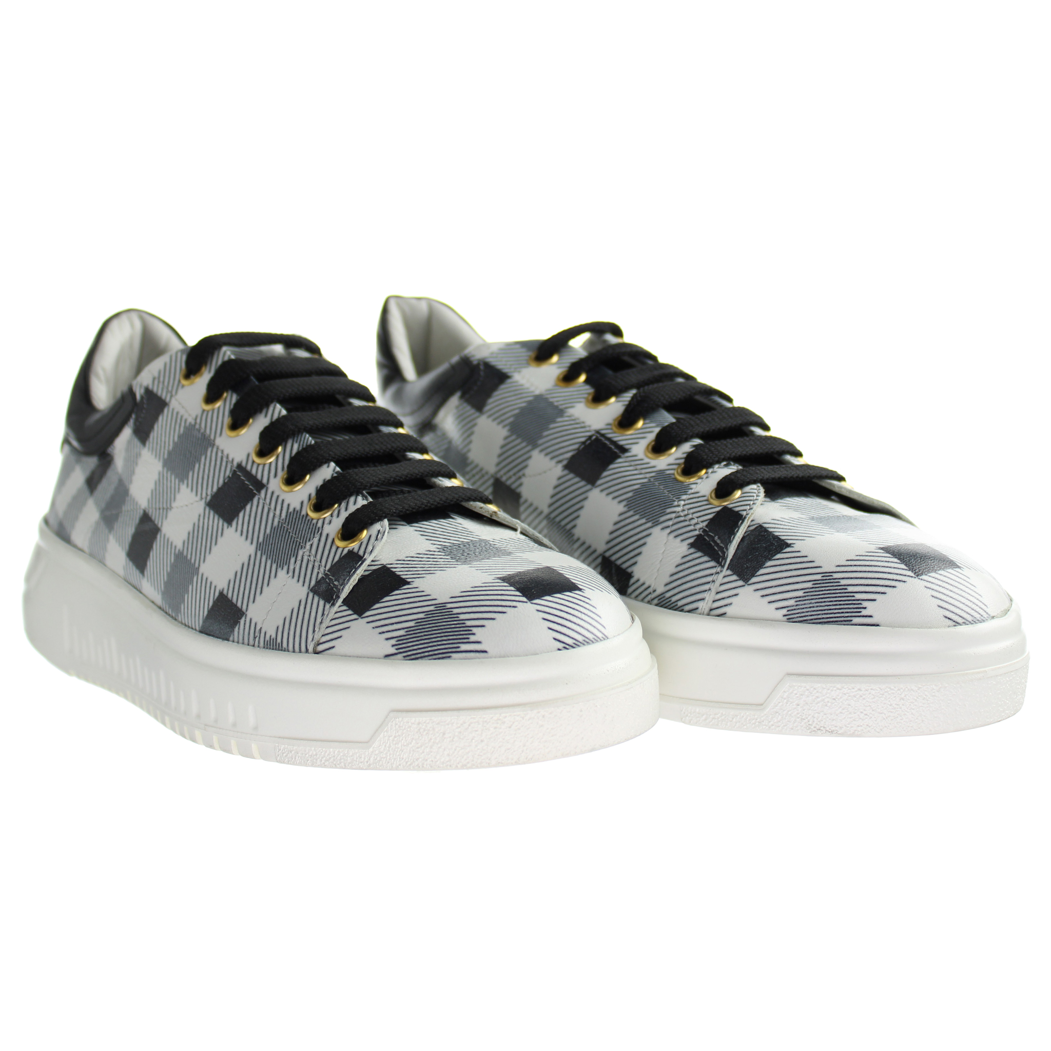 Armani Emporio Checkered Mens Black/White Träningsskor herr – bild 2