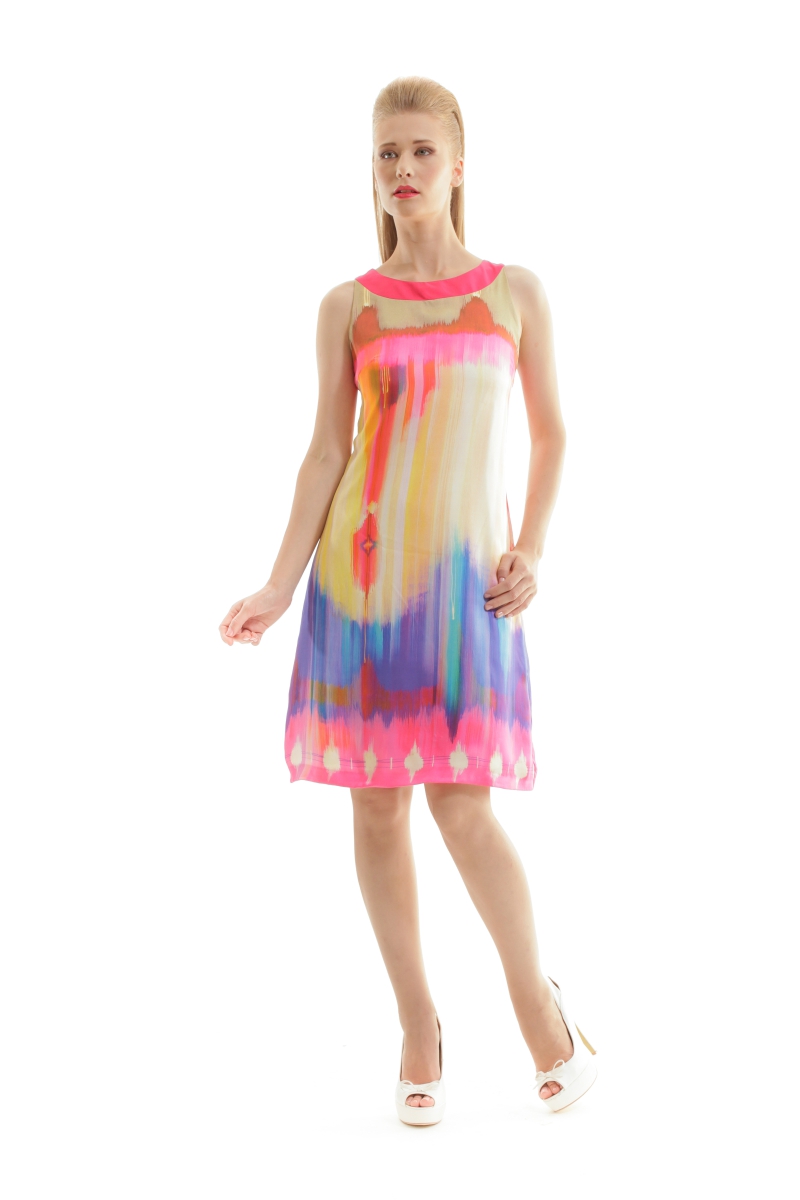 Thumbnail - Print Ärmelloses Kleid chill pepper