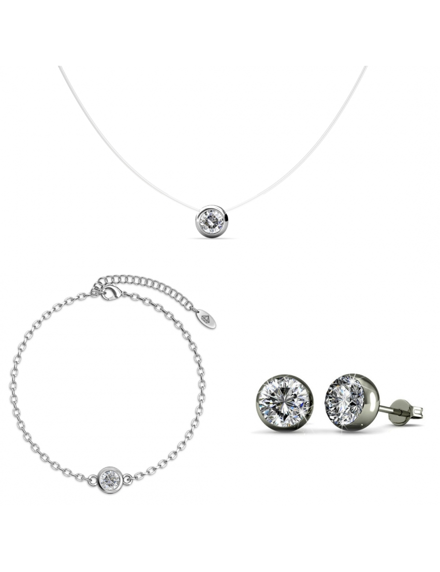 Thumbnail - Mond-Set - Silber und Kristall