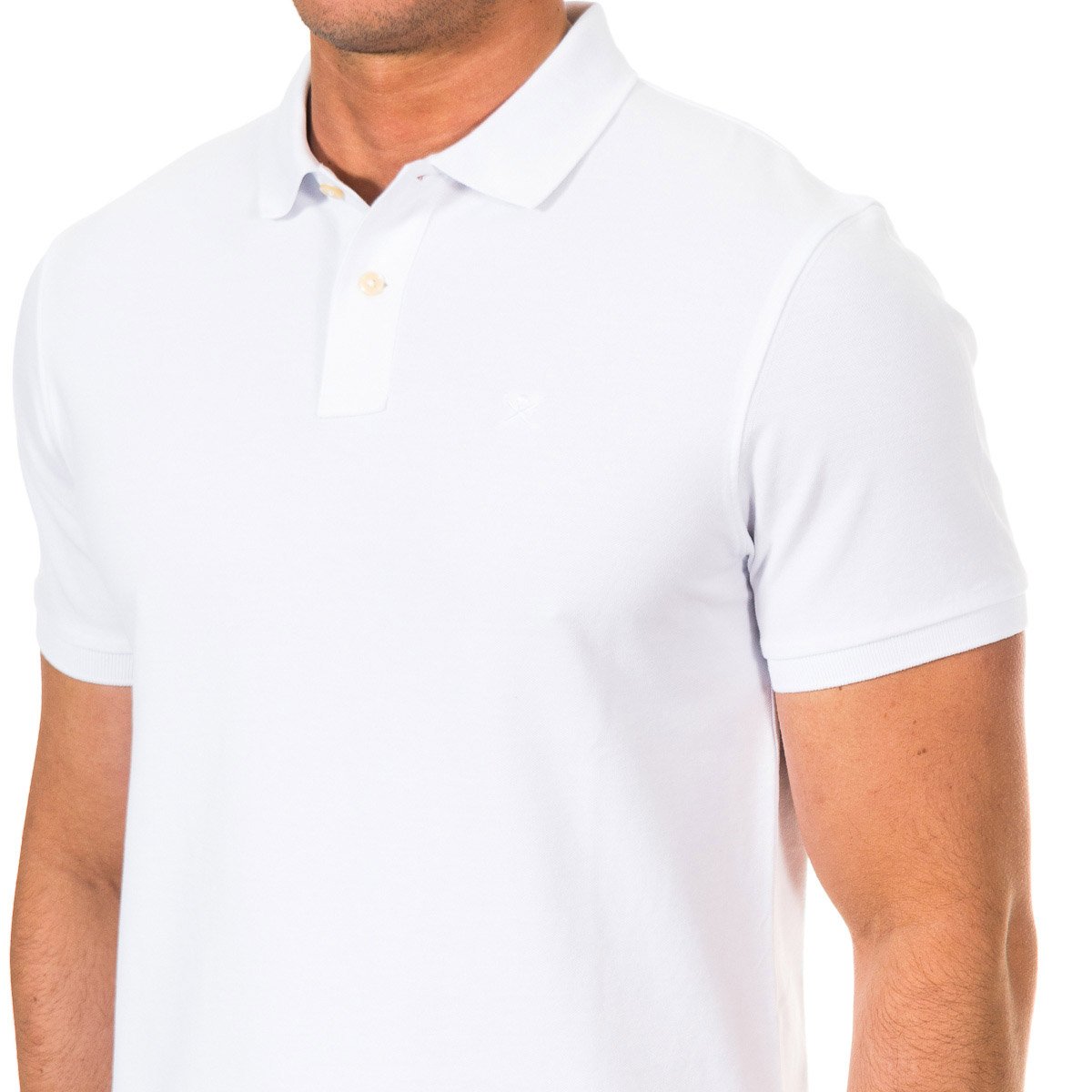 Hackett London Kortärmad polotröja med kavajkrage för herrar HM561503 – bild 2