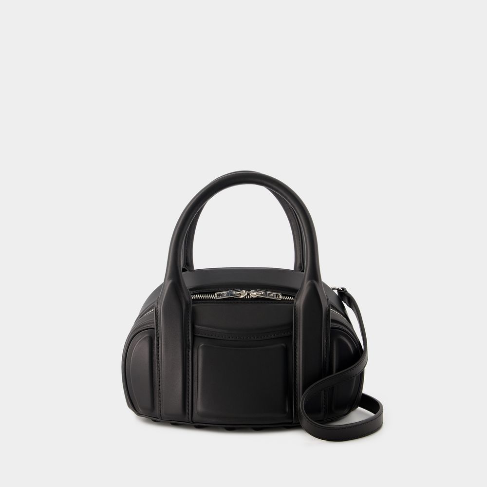 Thumbnail - Roc Small Schultertasche - Alexander Wang - Leder - Schwarz