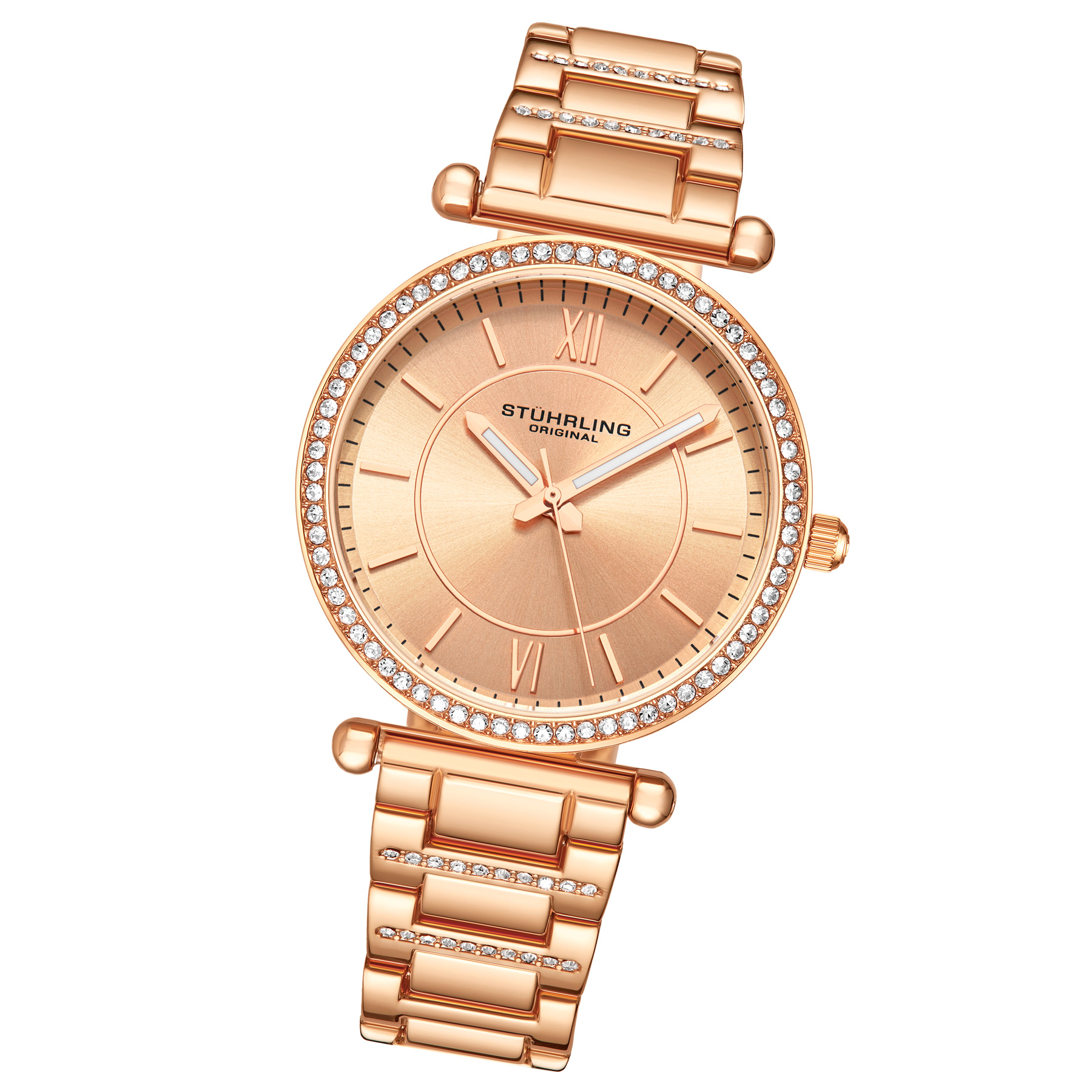 Stührling Roséguld Aria Quartz 36mm analoga klockor dam – bild 2