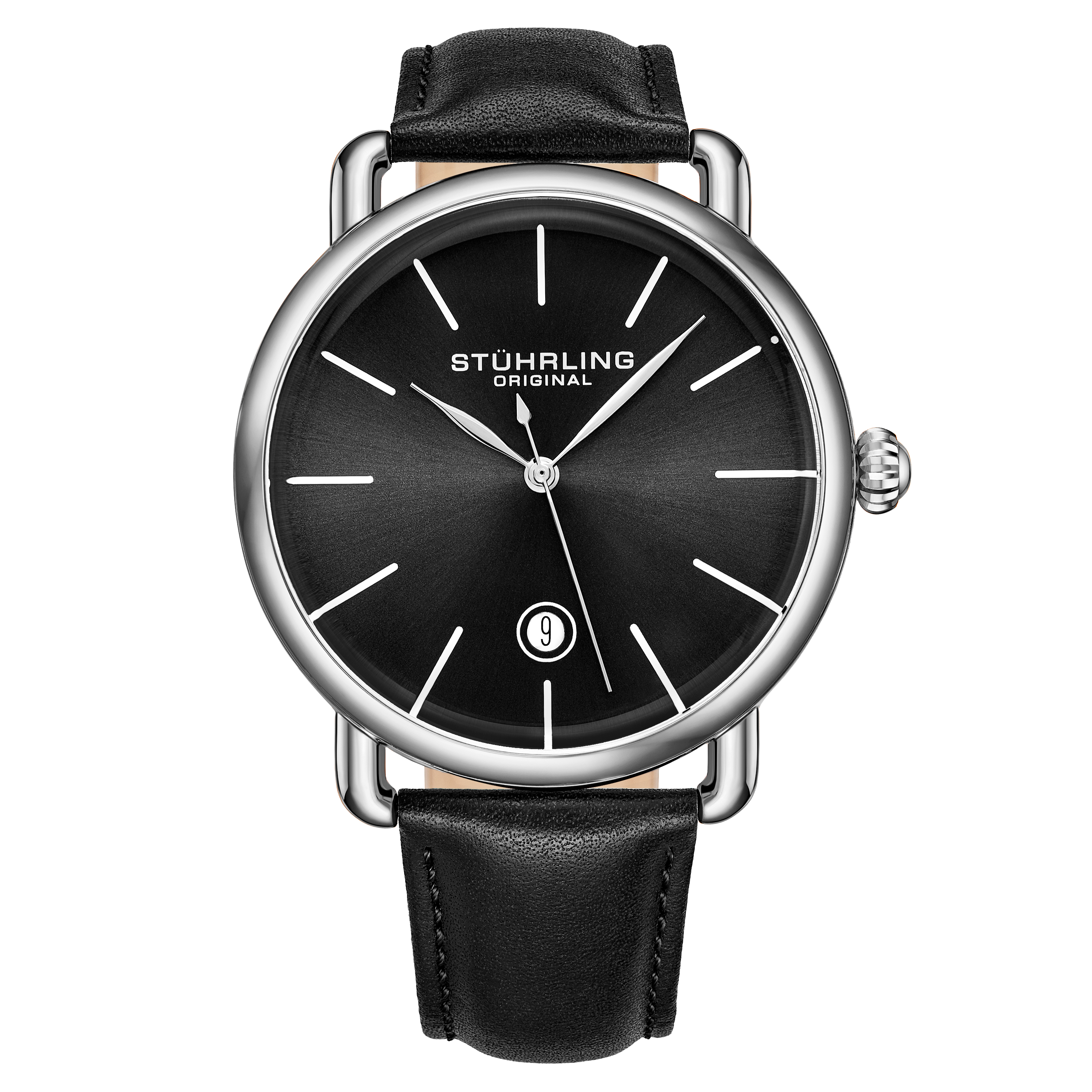Thumbnail - Schwarzer Agent Quarz 42mm