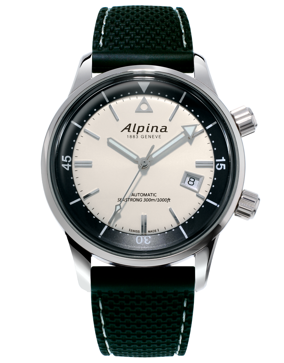 Montre Alpina Seastrong Diver Heritage Pour Hommes Noir AL-525S4H6