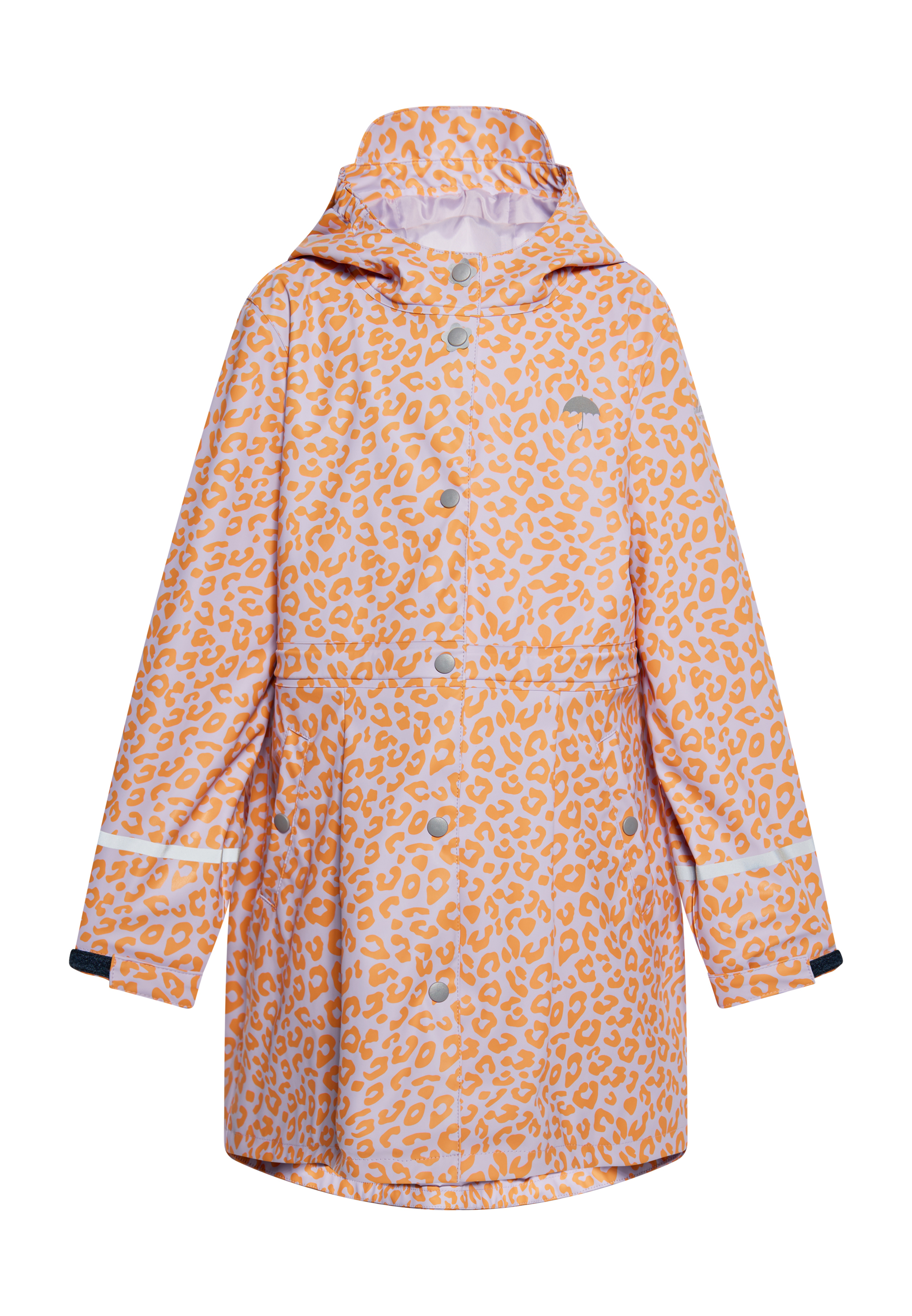 Thumbnail - Schmuddelwedda regenparka Mädchen Pastelllavendel Orange Leo
