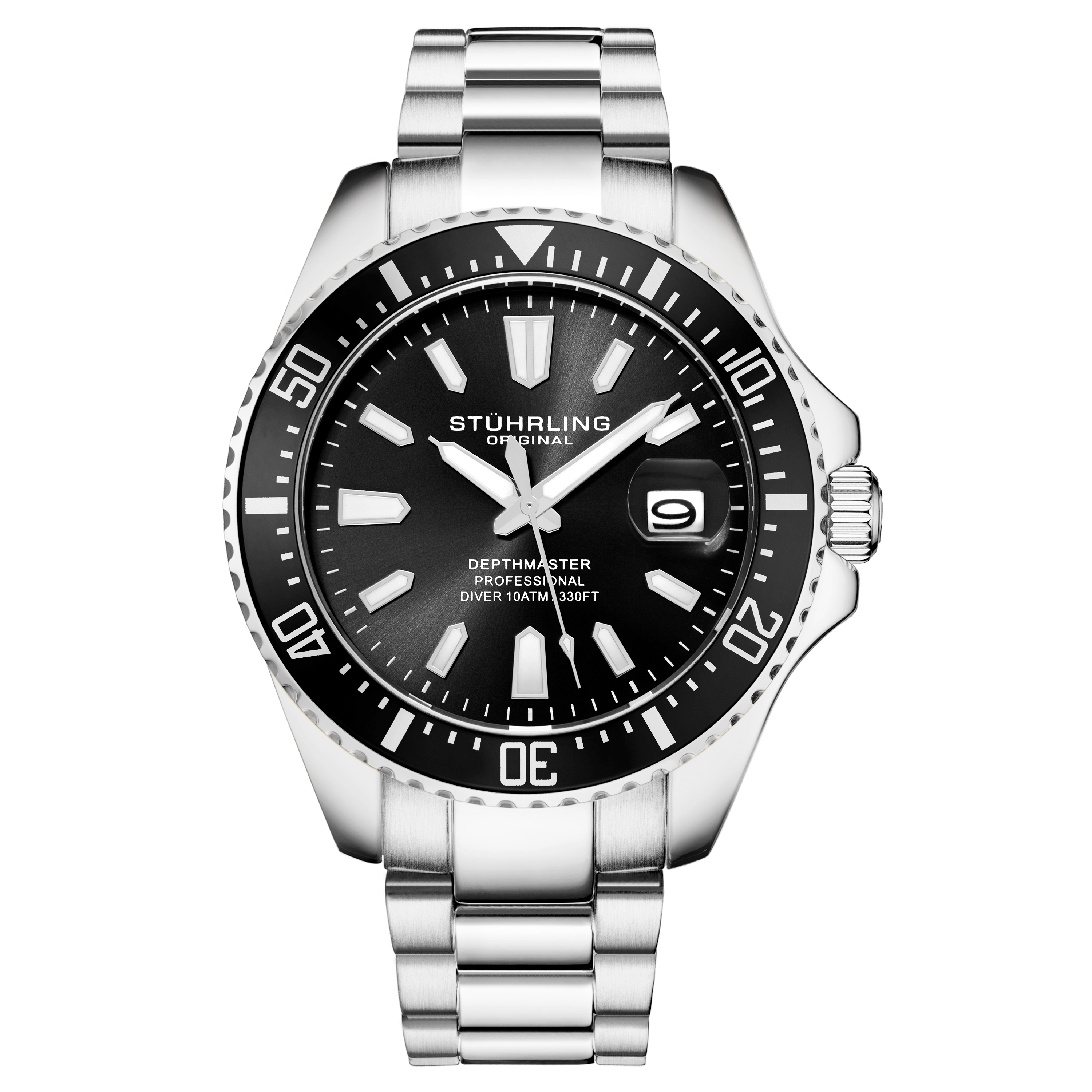 Thumbnail - Silber und Schwarz Depthmaster Quartz 42mm
