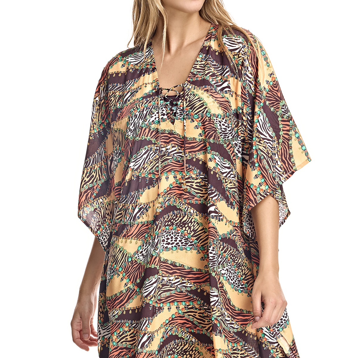 ORY V-ringad kaftan W230595 kvinna strandtunikor dam – bild 2