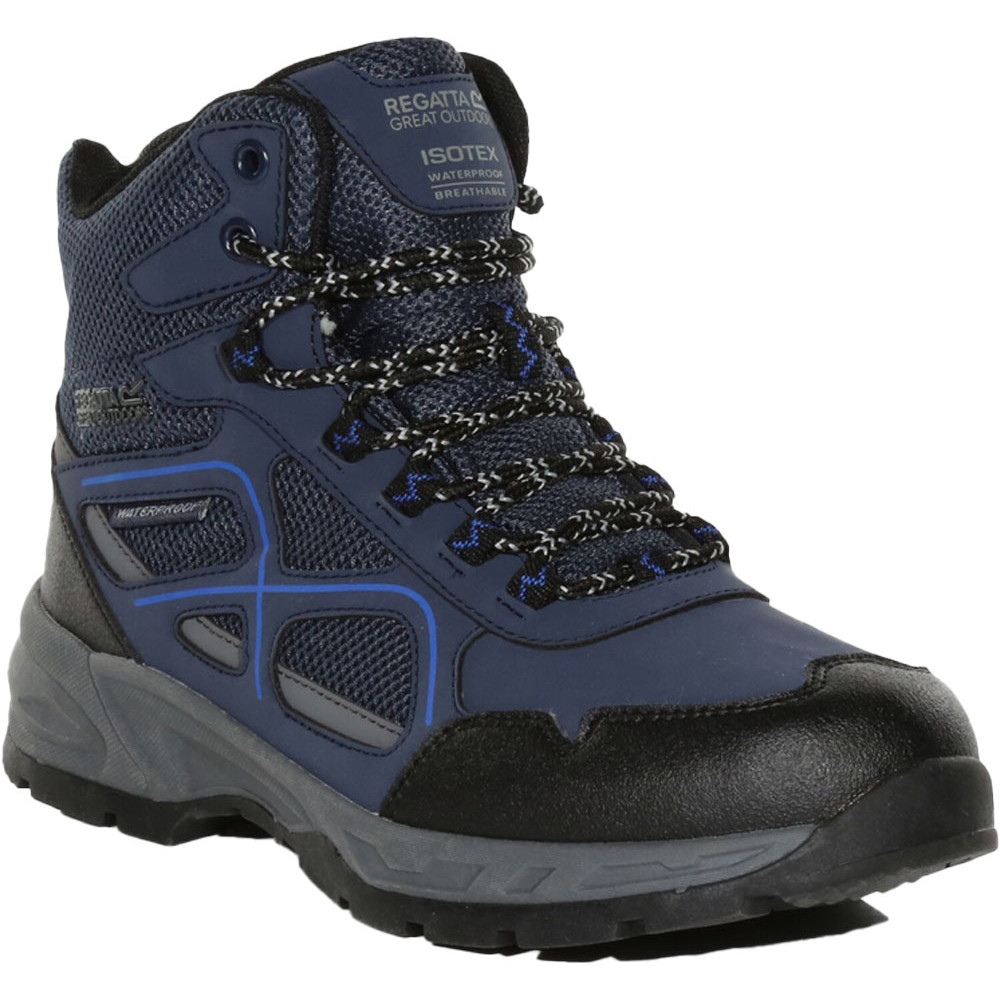Regatta Mens Vendeavour Lace Up Waterproof Walking Boots - Navy - Size UK 7