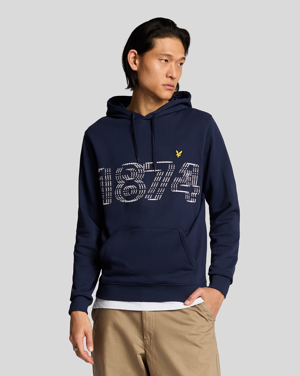 Thumbnail - Lyle & Scott � 1874 � Kapuzenpullover mit Logo, Marineblau