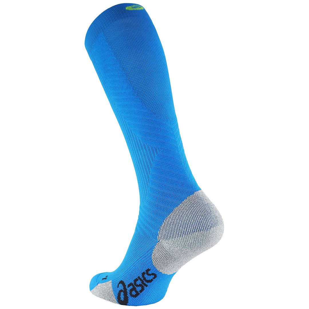 ASICS Logo Compression Support Medium Herr Blå Strumpor – bild 2