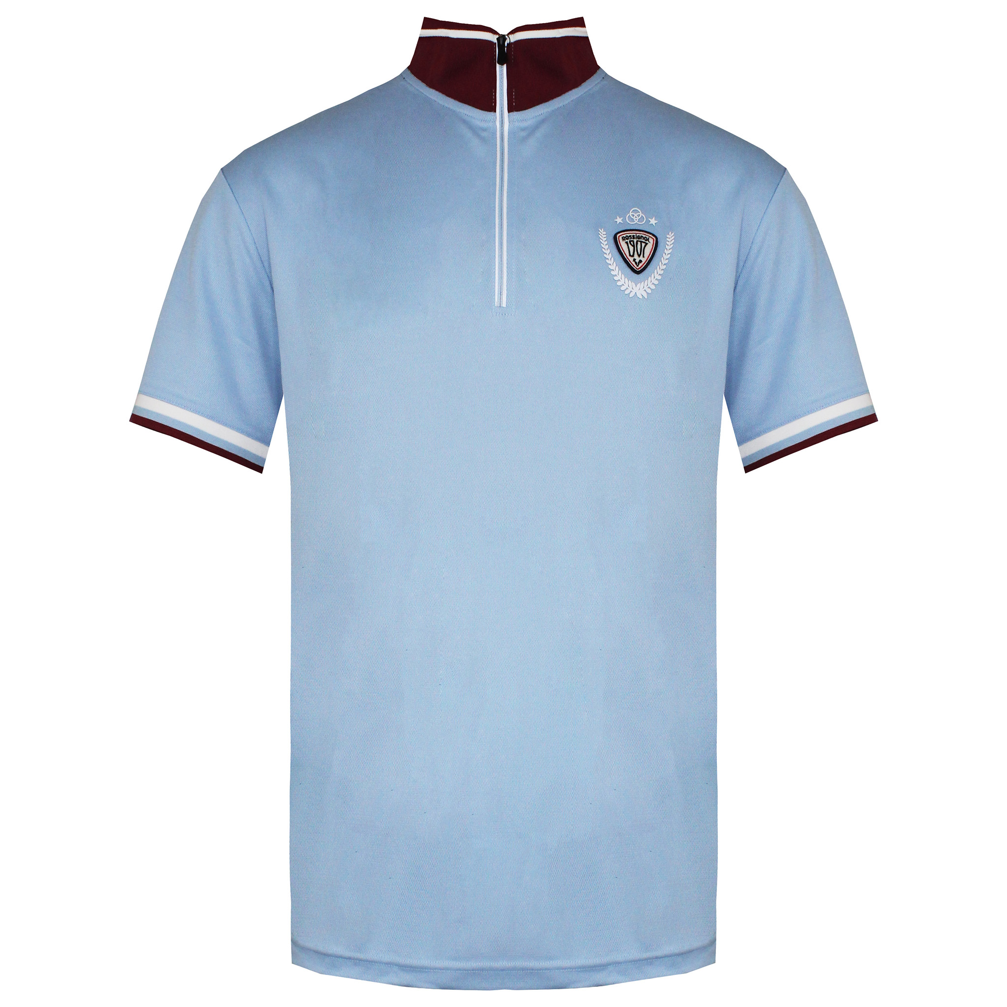 Rossignol Kurzarm 3/4 Reißverschluss Up Hellblau Herren Virage Polo Shirt Rldmy10 794