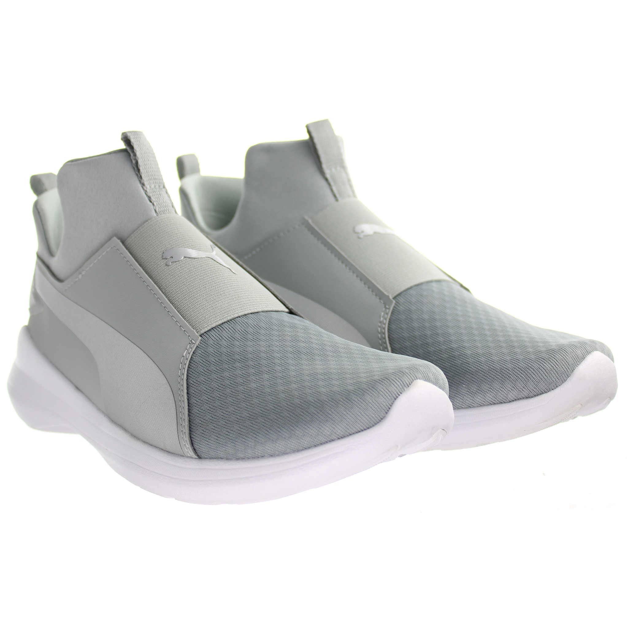 Puma Rebel Mid Quarry Silver Damskor Träningsskor – bild 2