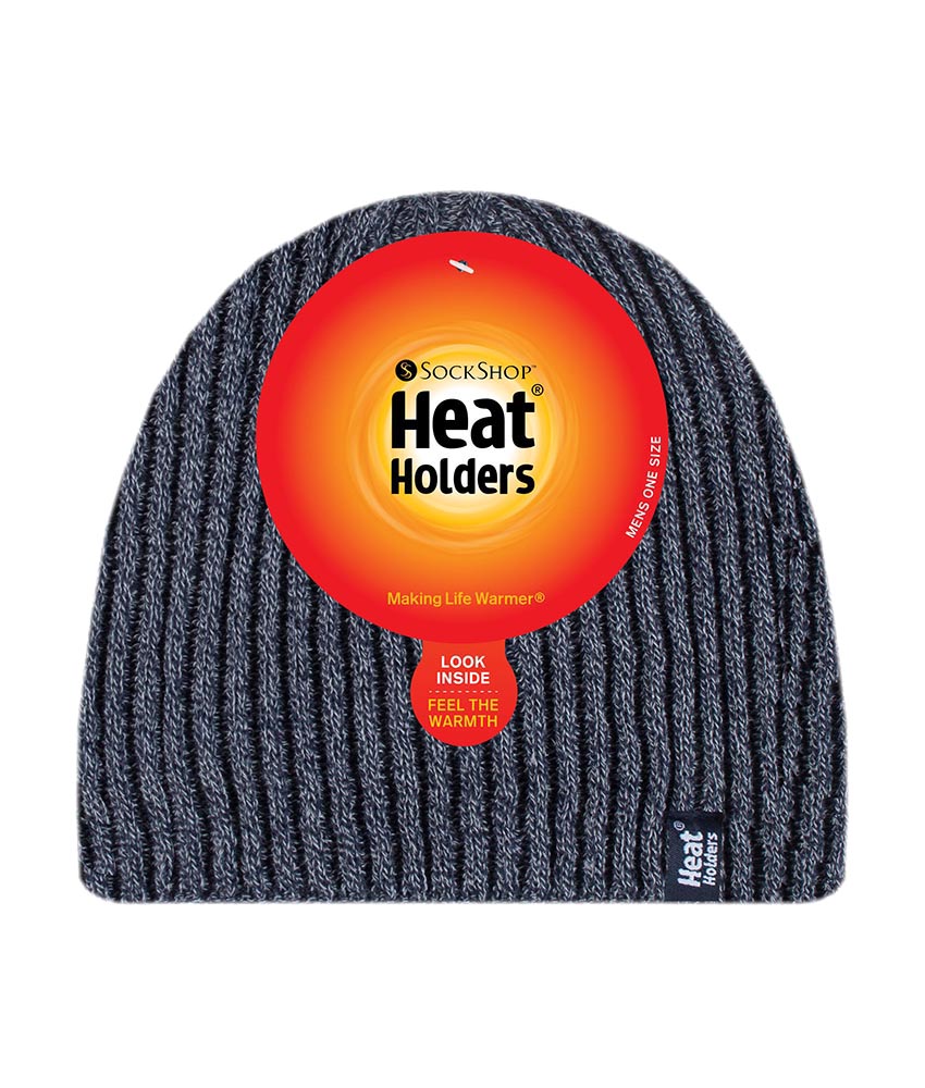 Heat Holders Värmehållare Fleece fodrad termisk vinterstickad mössa för herrar – bild 2