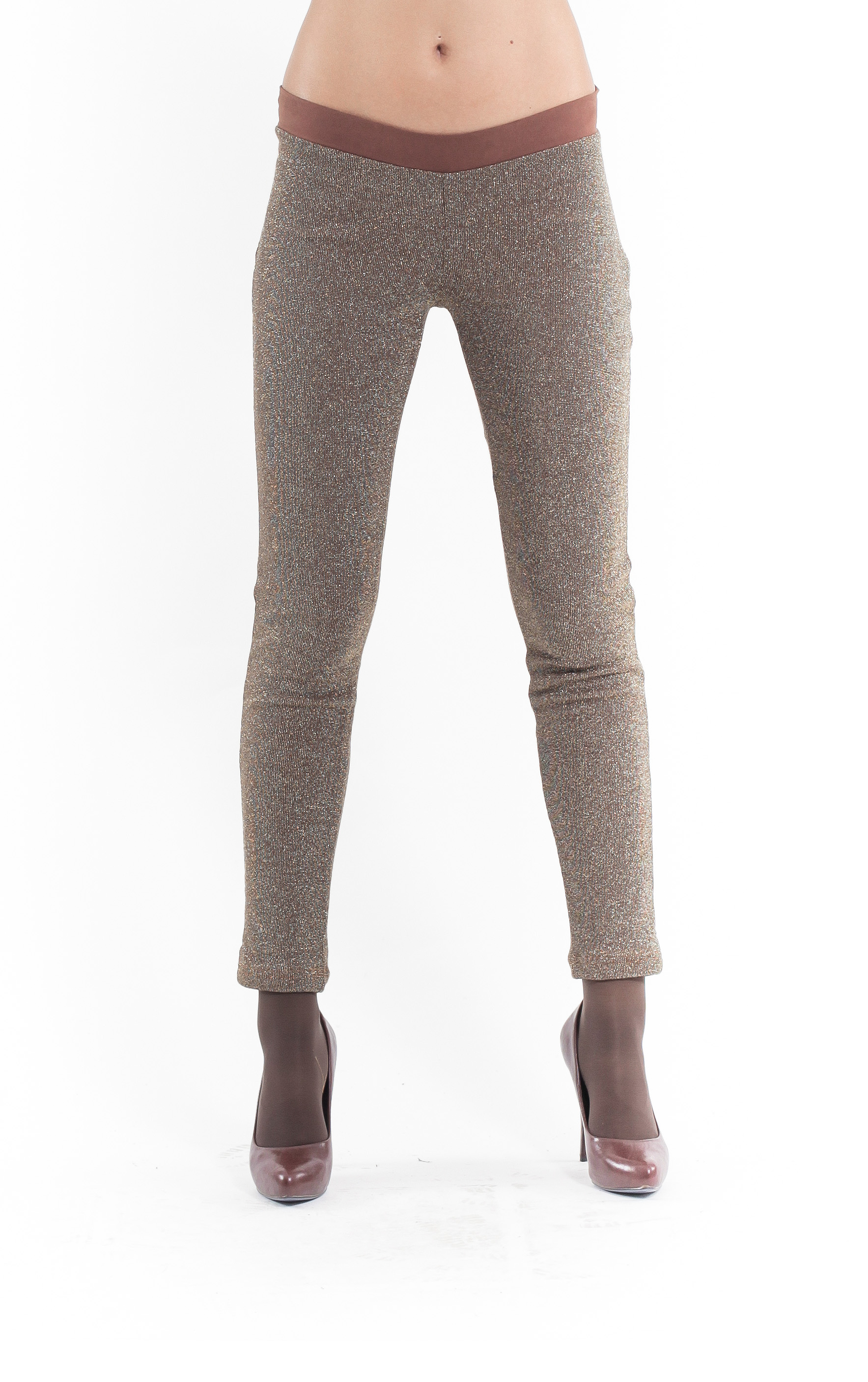 Lurex Leggings Bruin