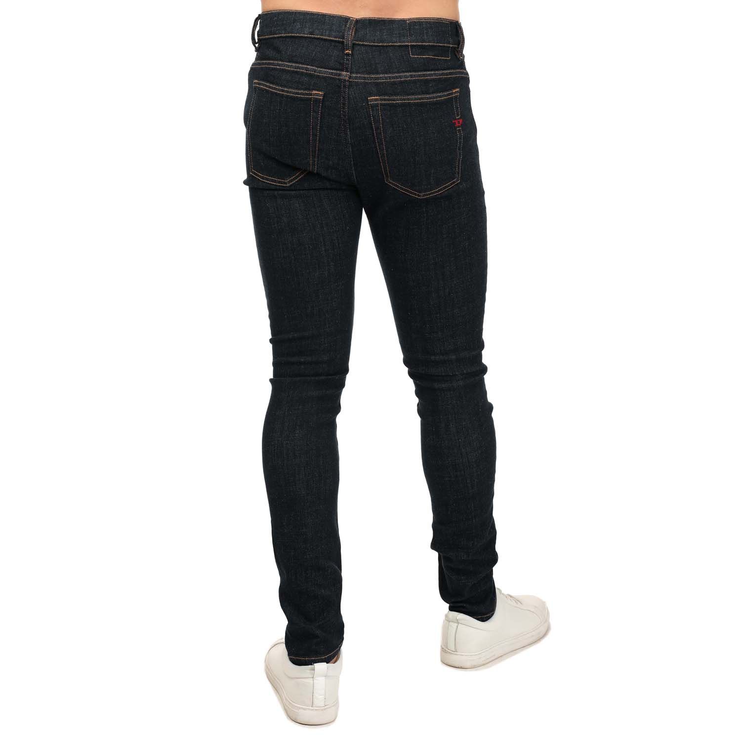 D-Amny Skinny Jeans i Svart för herr 2