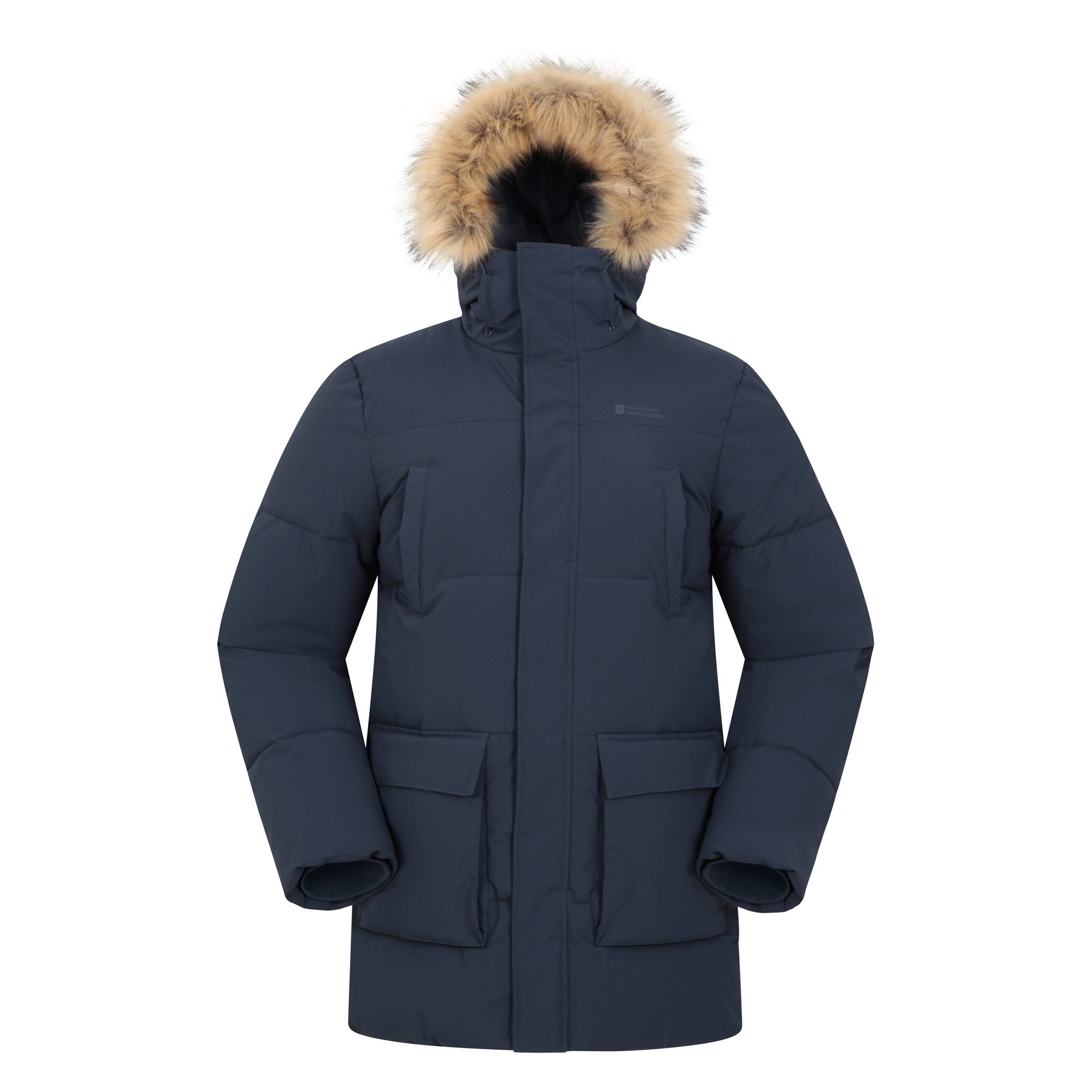 Thumbnail - Mountain Warehouse Herren Fern wasserdicht gepolstert Parka (Marine)