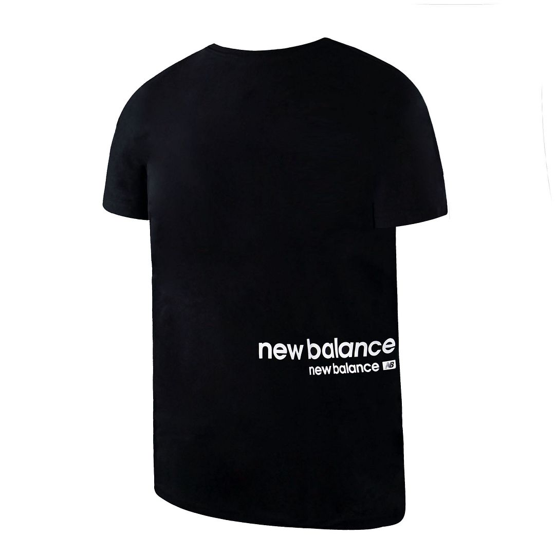 New Balance Kortärmad Svart Crew Neck Herr NB Essentials ID T-shirt MT13518 BK – bild 2