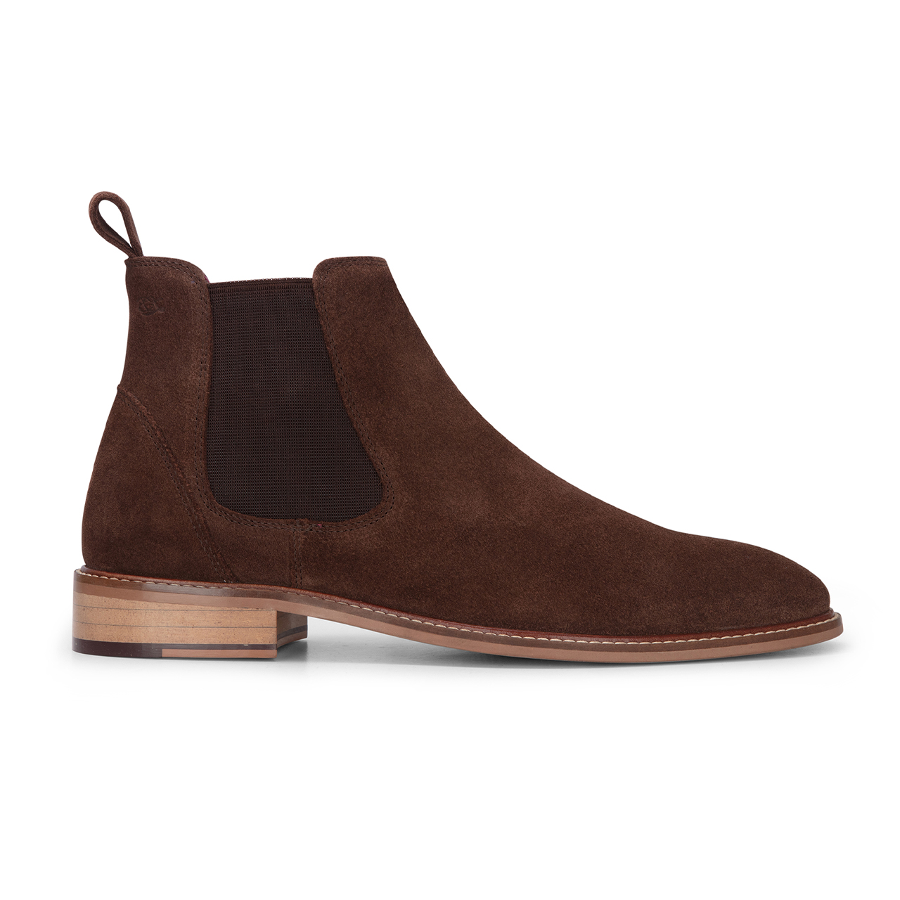 Thumbnail - London Brogues Chelsea-Stiefeletten zum Hineinschlüpfen aus Wildleder in Braun für Herren