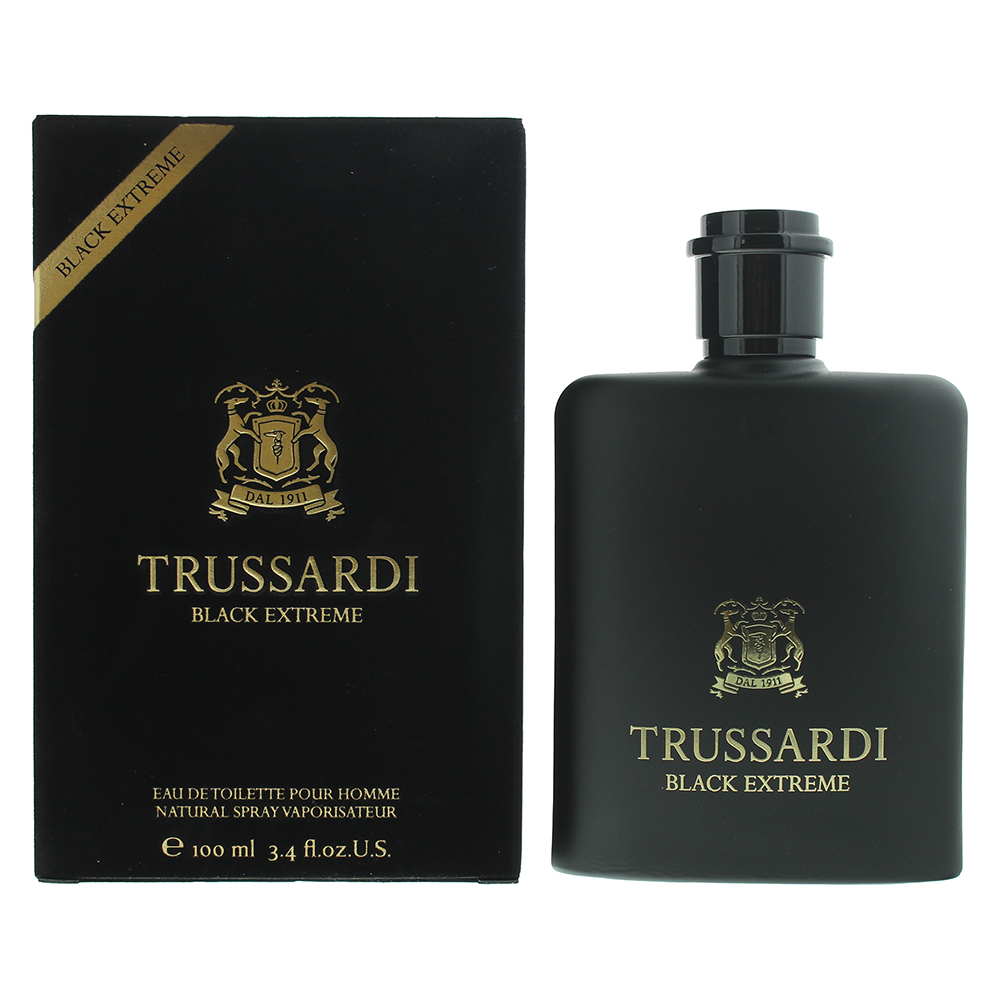 Trussardi Mens Black Extreme Eau de Toilette 100ml - One Size