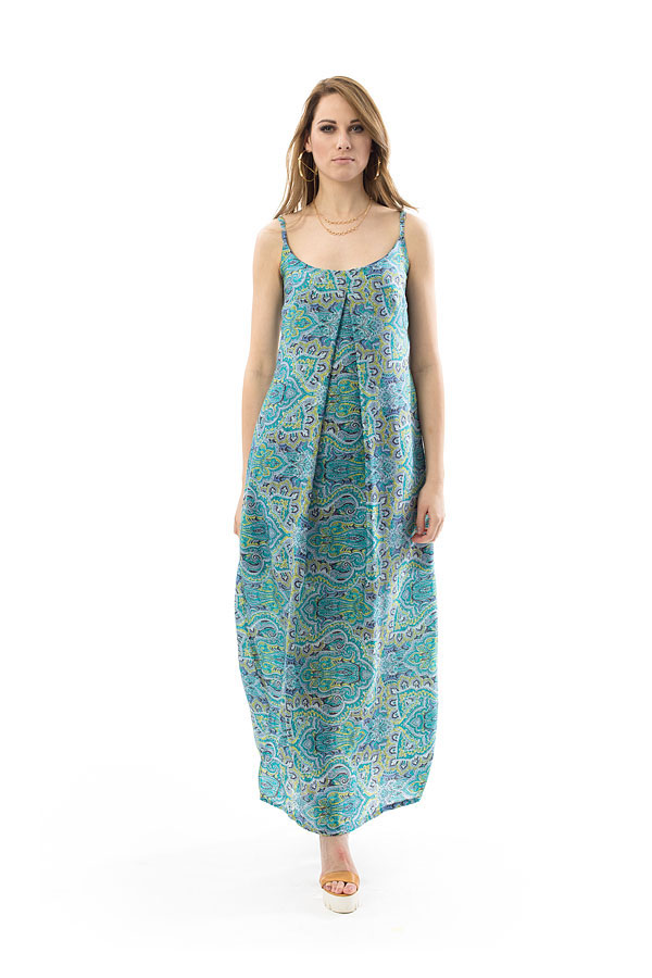 Maxi jurk met zijsplitten