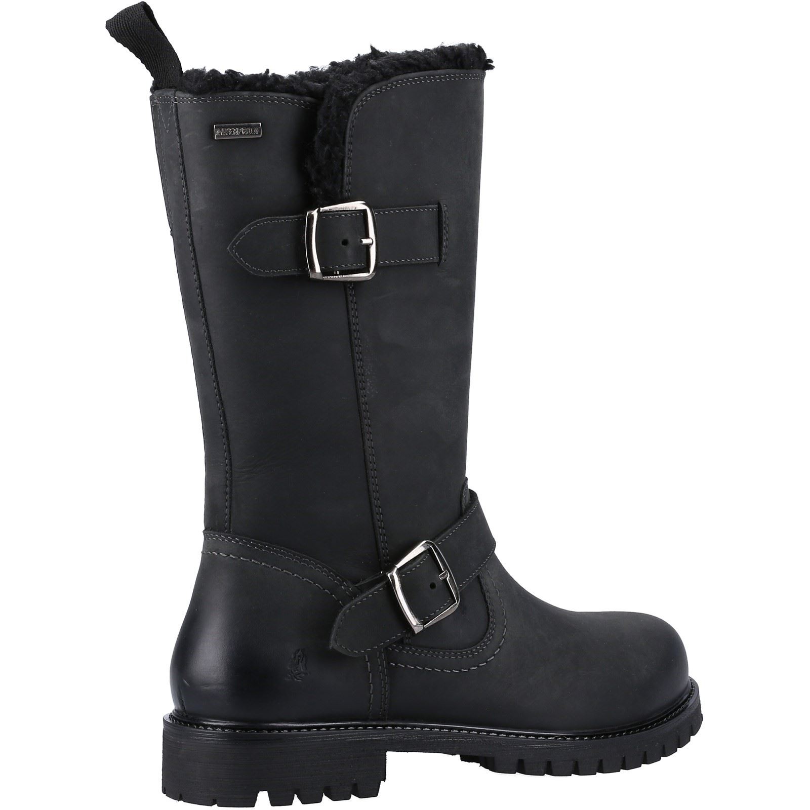 Hush Puppies Winnie läder dam svarta stövlar – bild 2