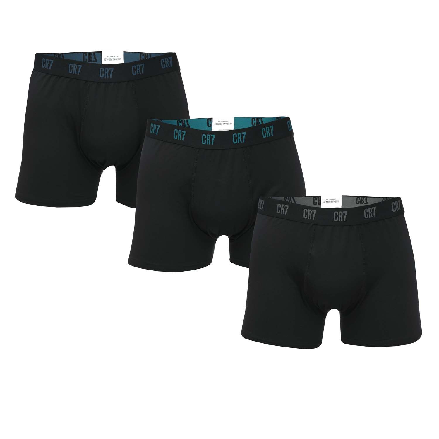 CR7 herenslips van microvezel, set van 3, grijs