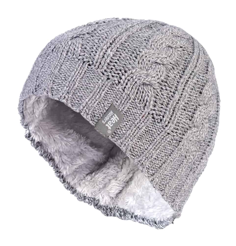 Thumbnail - Thermische Fleece-gefütterte Damen-Wintermütze mit Zopfmuster