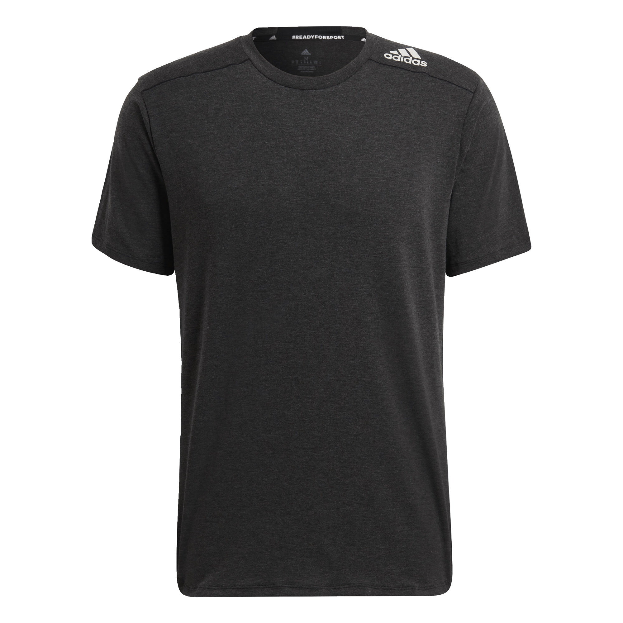 adidas Performance Mens Designed for Training Tee - Black Recycled Material - Size Small