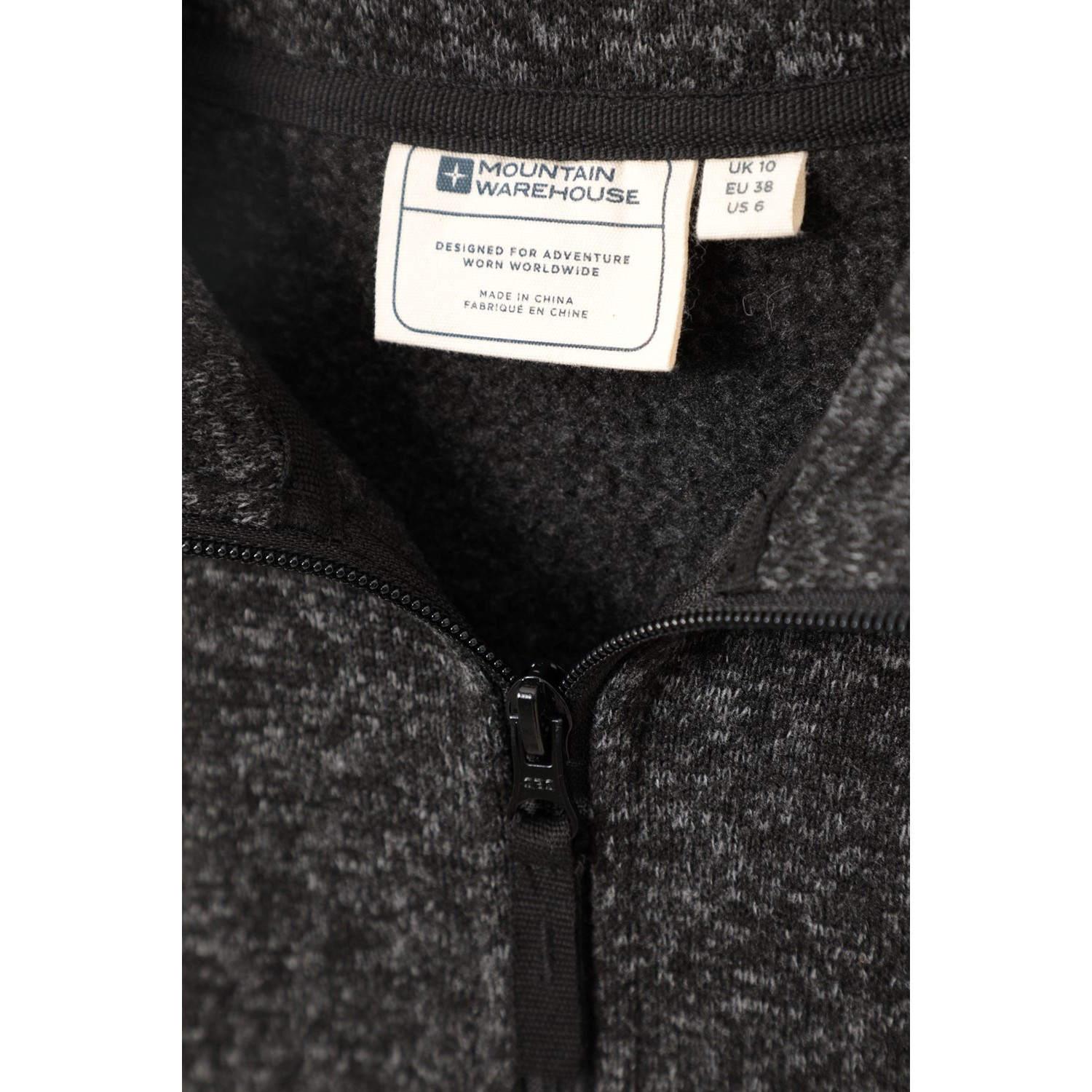 Mountain Warehou Womens/Ladies Idris Panelled Fleece Jacket (Black) jackor dam – bild 2