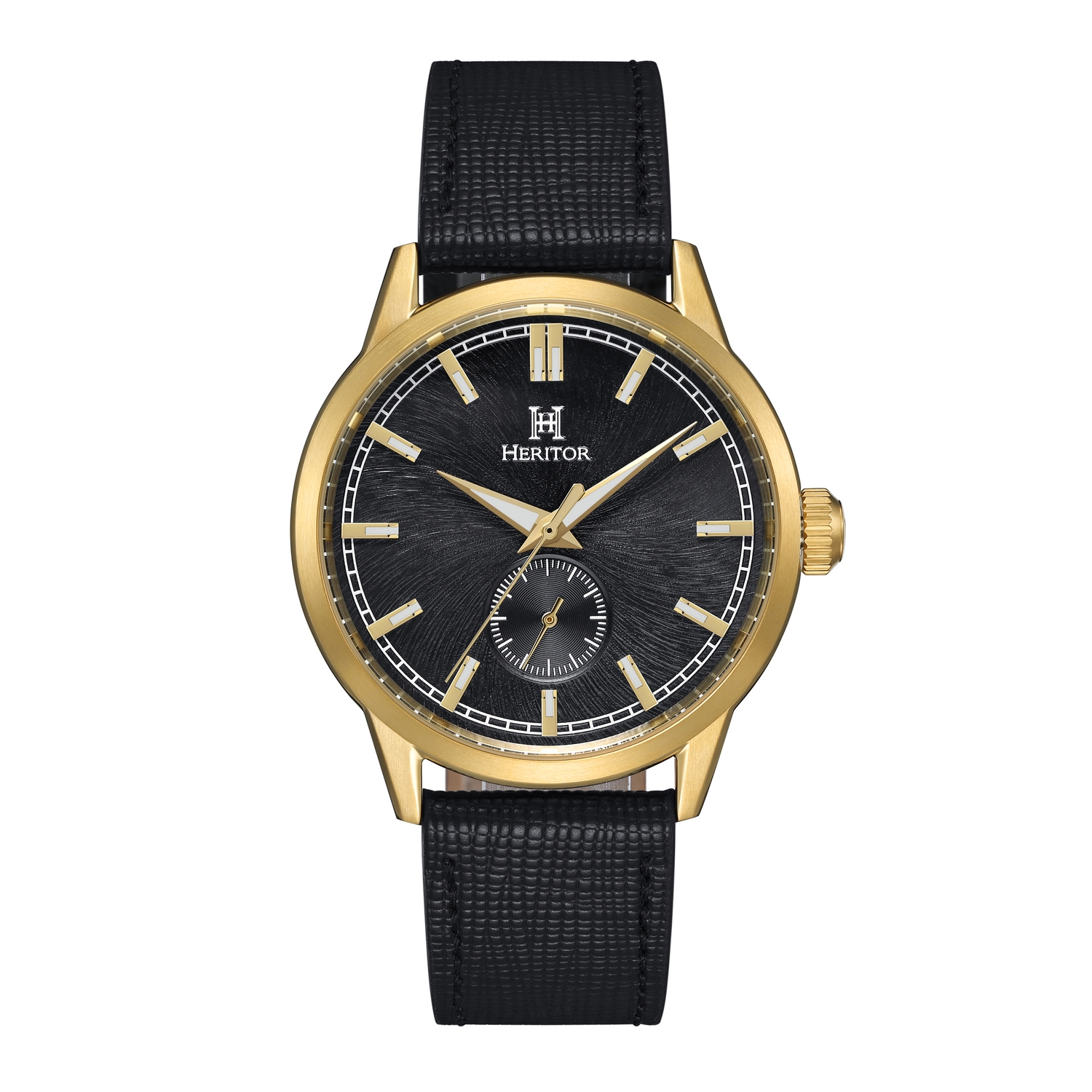 Thumbnail - Heritor Automatikuhr Argento mit Lederarmband