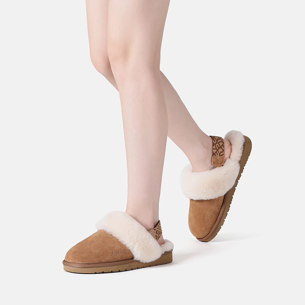 EverAU Australia EVER AU Dam Pelican Slingback-tofflor med avtagbar rem Chestnut – bild 2