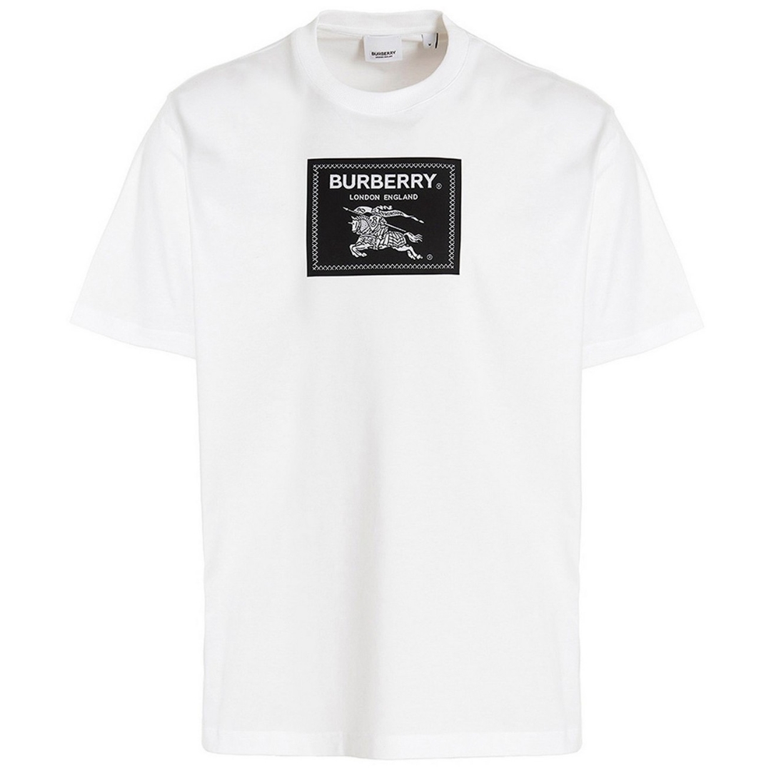 Thumbnail - Burberry Box Logo Weißes T-Shirt