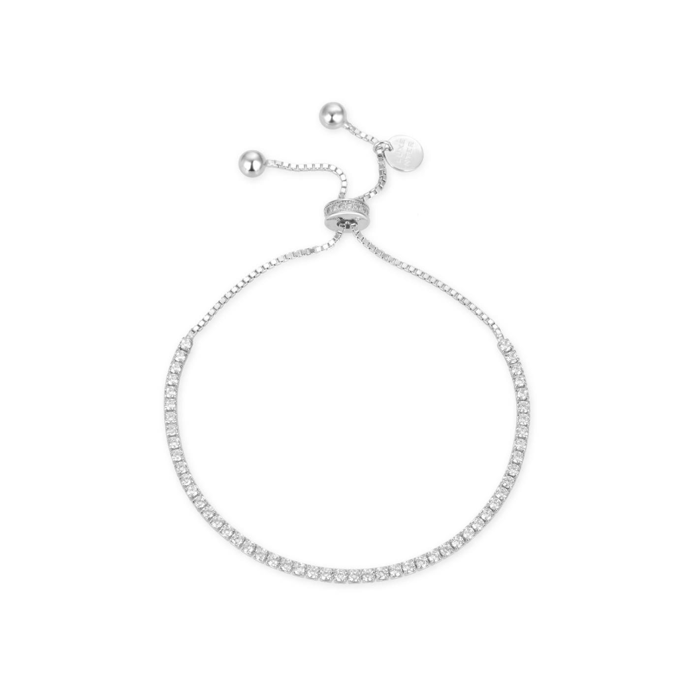 Luxenter kileh-armband i 925 sterling silver och glänsande zirkonia med rodiumpläterad yta dam – bild 2