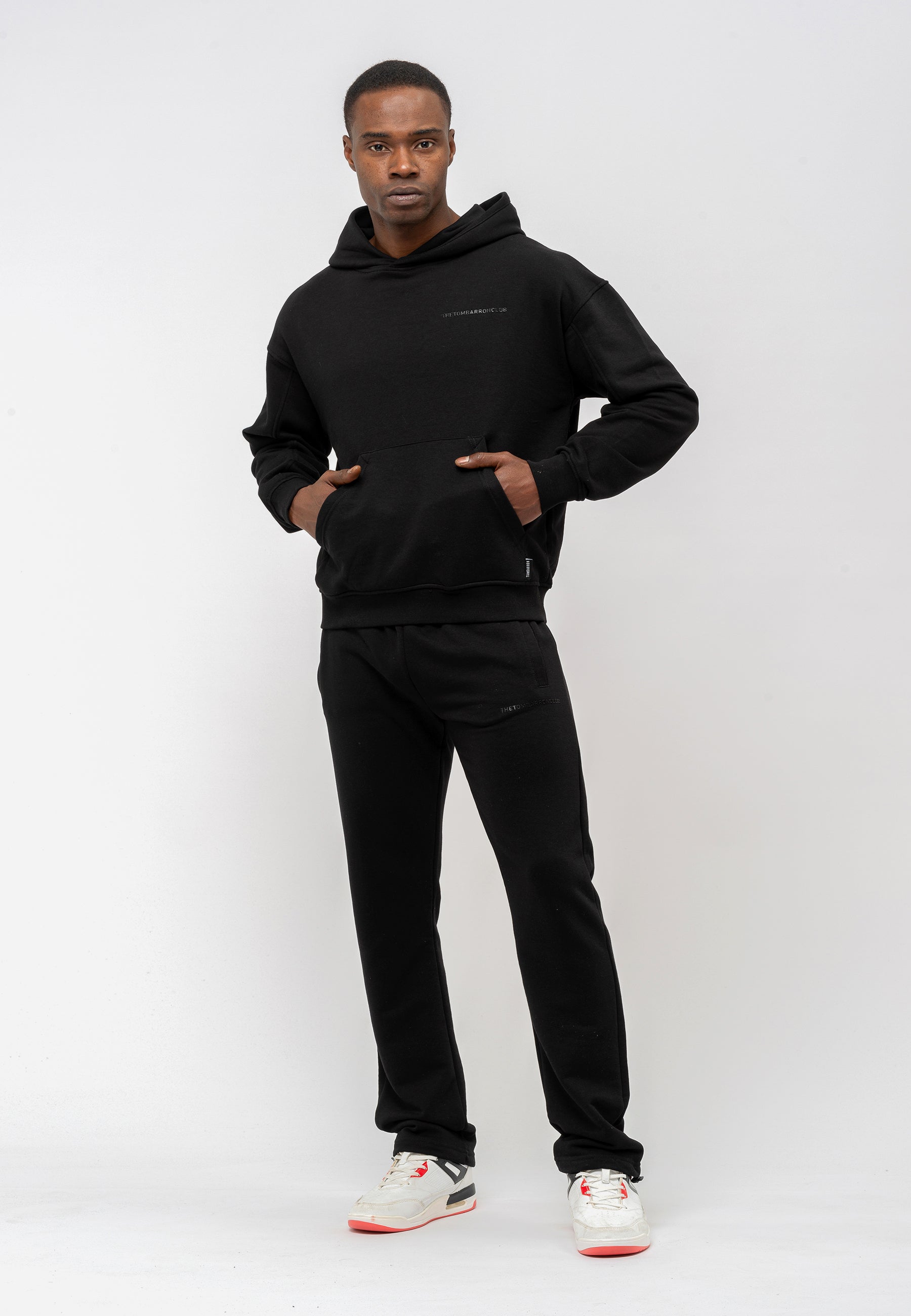 Thumbnail - Tom Barron Relaxed-Trainingsanzug-Set für Herren in Oversize