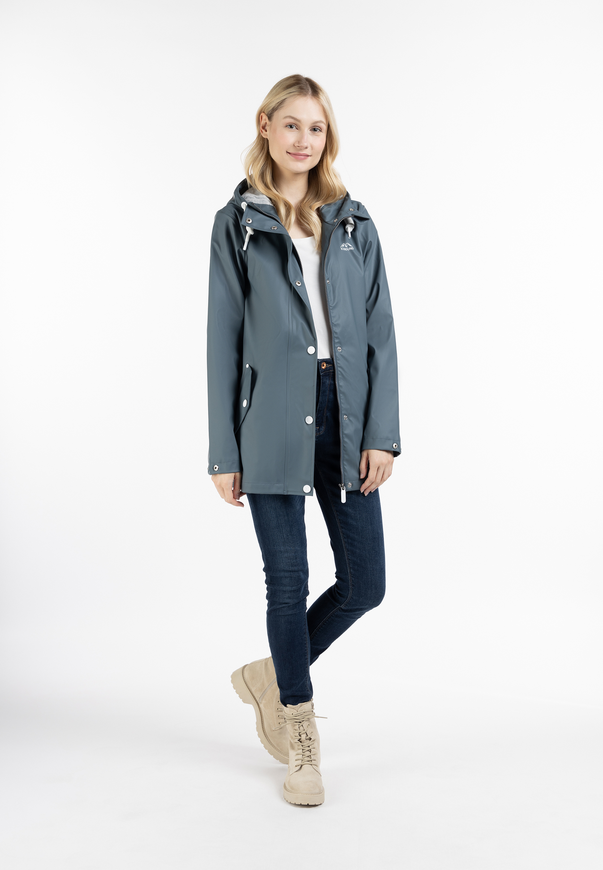 Thumbnail - ICEBOUND Regenjacke Damen Blaugrau