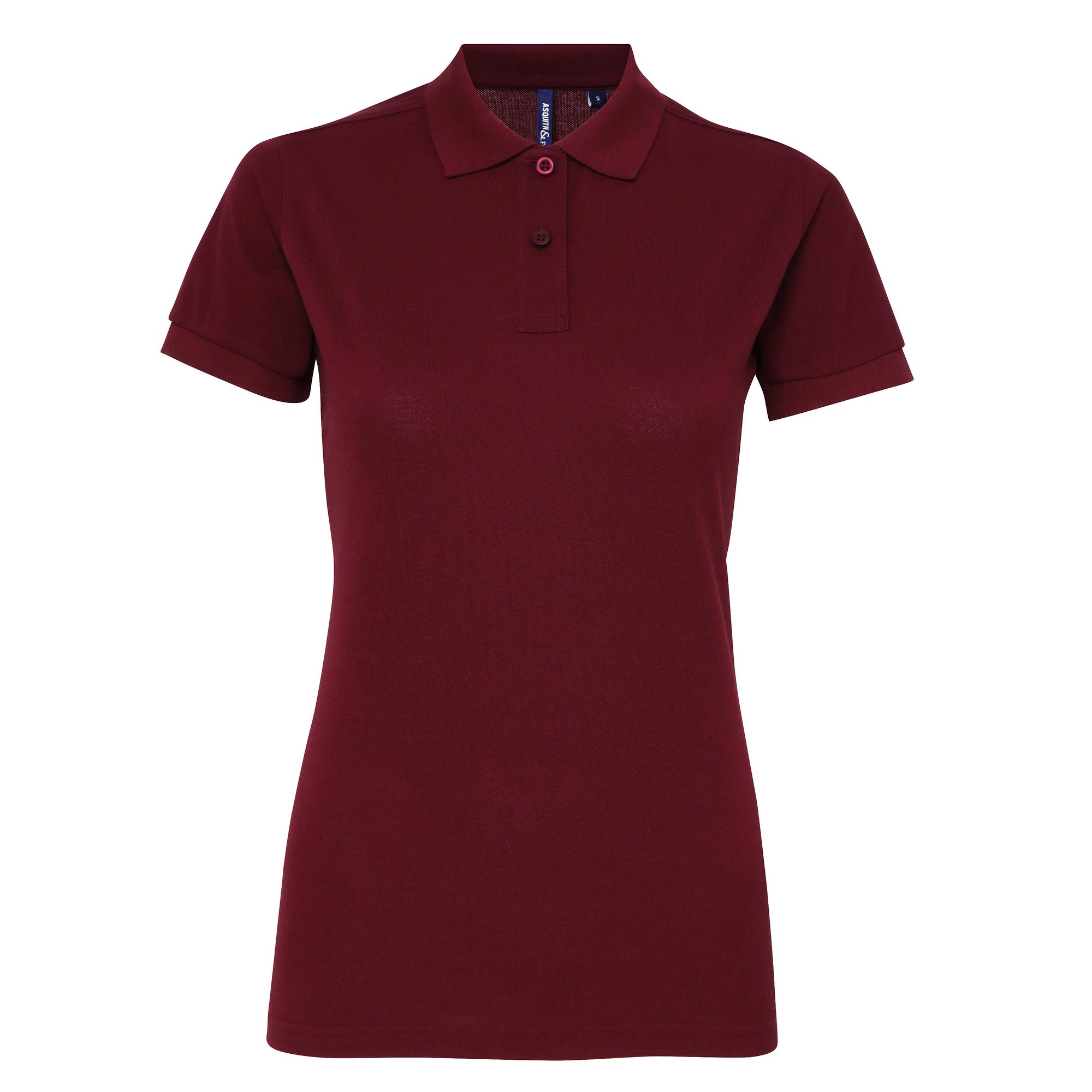 Thumbnail - Asquith & Fox - Polo-Shirt mit kurzen Ärmeln - Damen (Bordeaux)