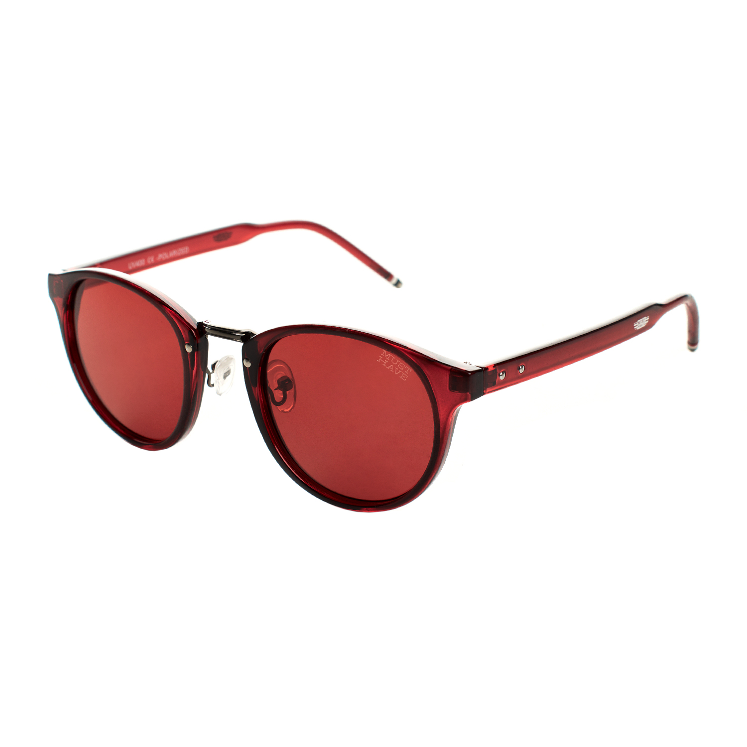 Must Have REDMUST Unisex UV 400 skyddande polariserade runda solglasögon herr – bild 2
